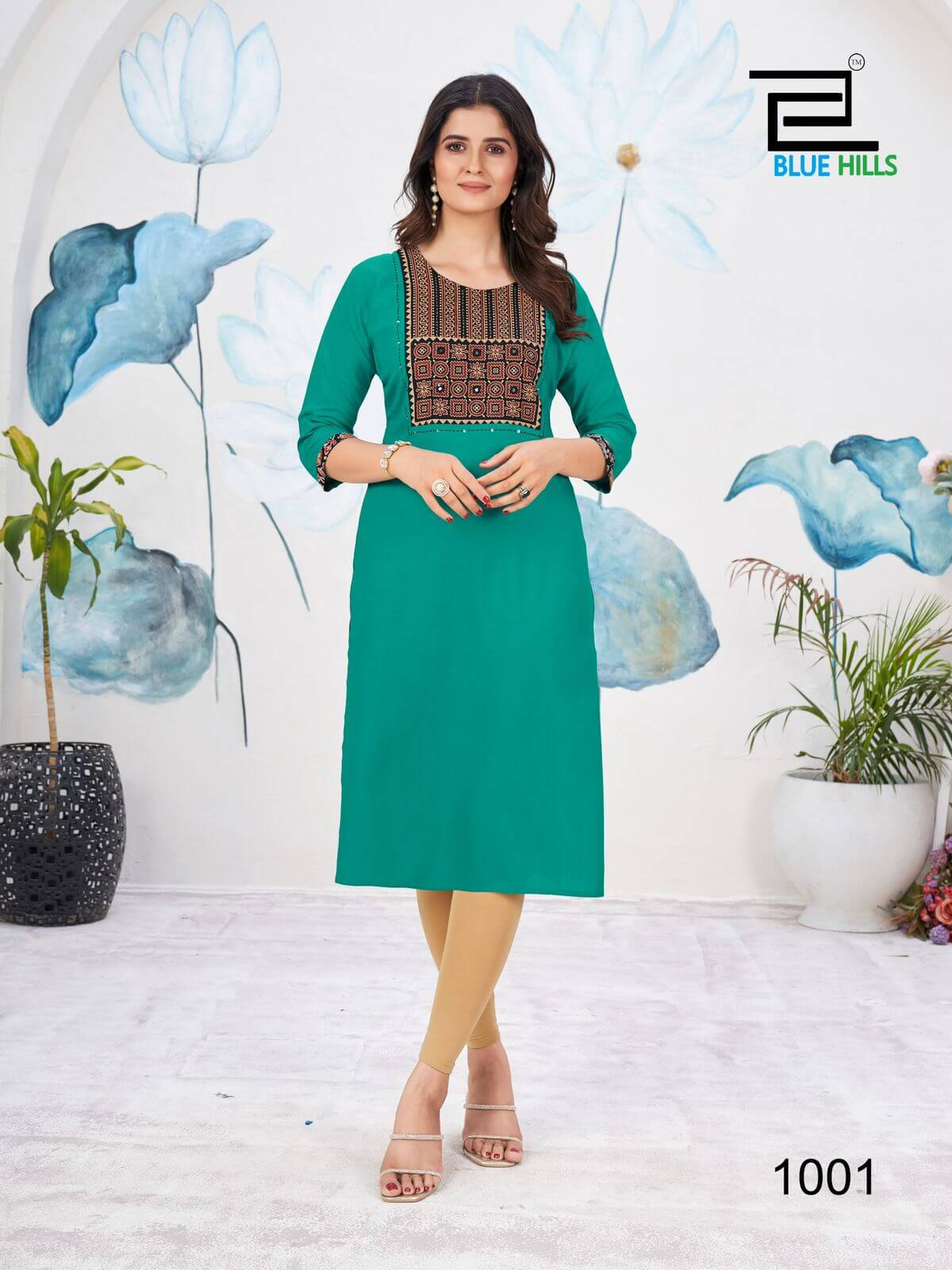 Blue Hills Cadbury Rayon Kurti Catalog collection 6