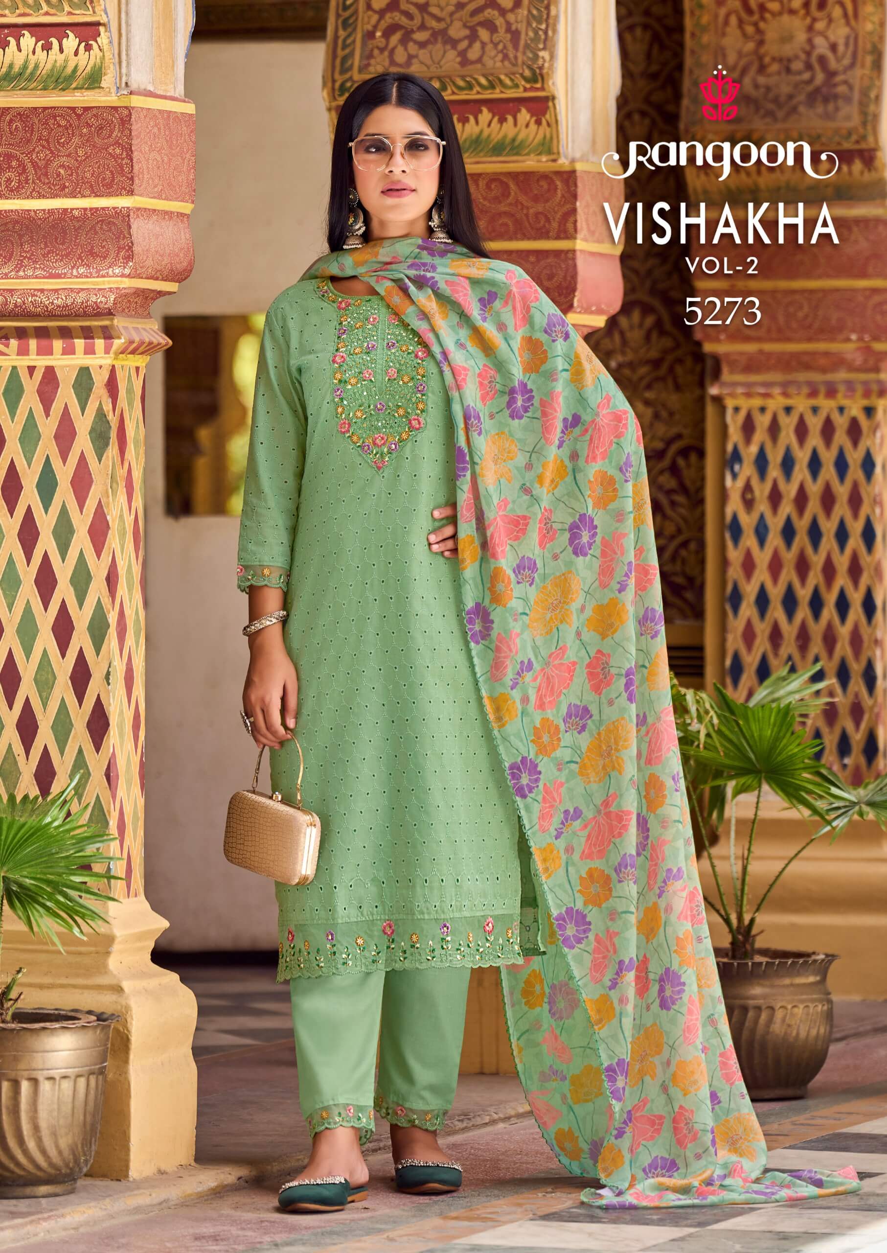 Rangoon Vishakha Vol 2 Cotton Salwar Kameez Catalog collection 2