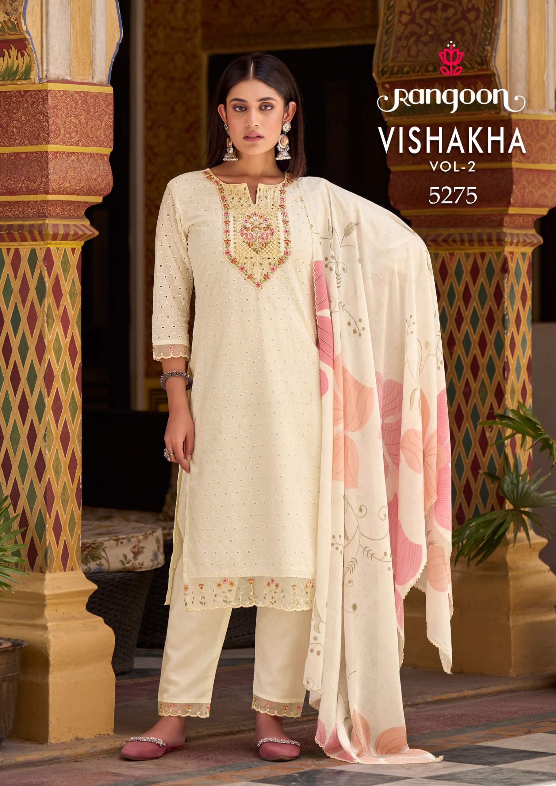 Rangoon Vishakha Vol 2 Cotton Salwar Kameez Catalog collection 3