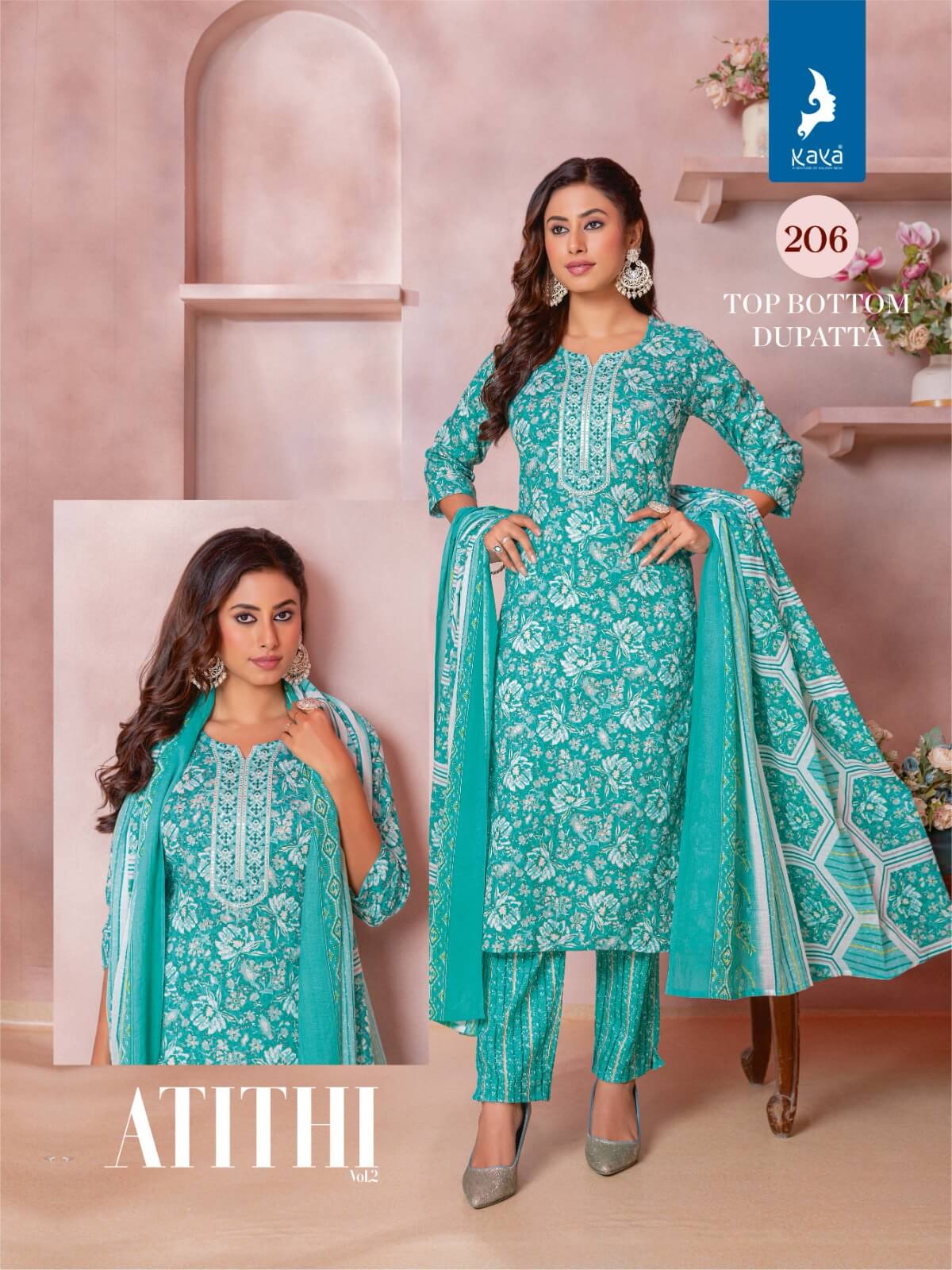 Kaya Kurti Atithi Vol 2 Cotton Salwar Kameez Catalog collection 7