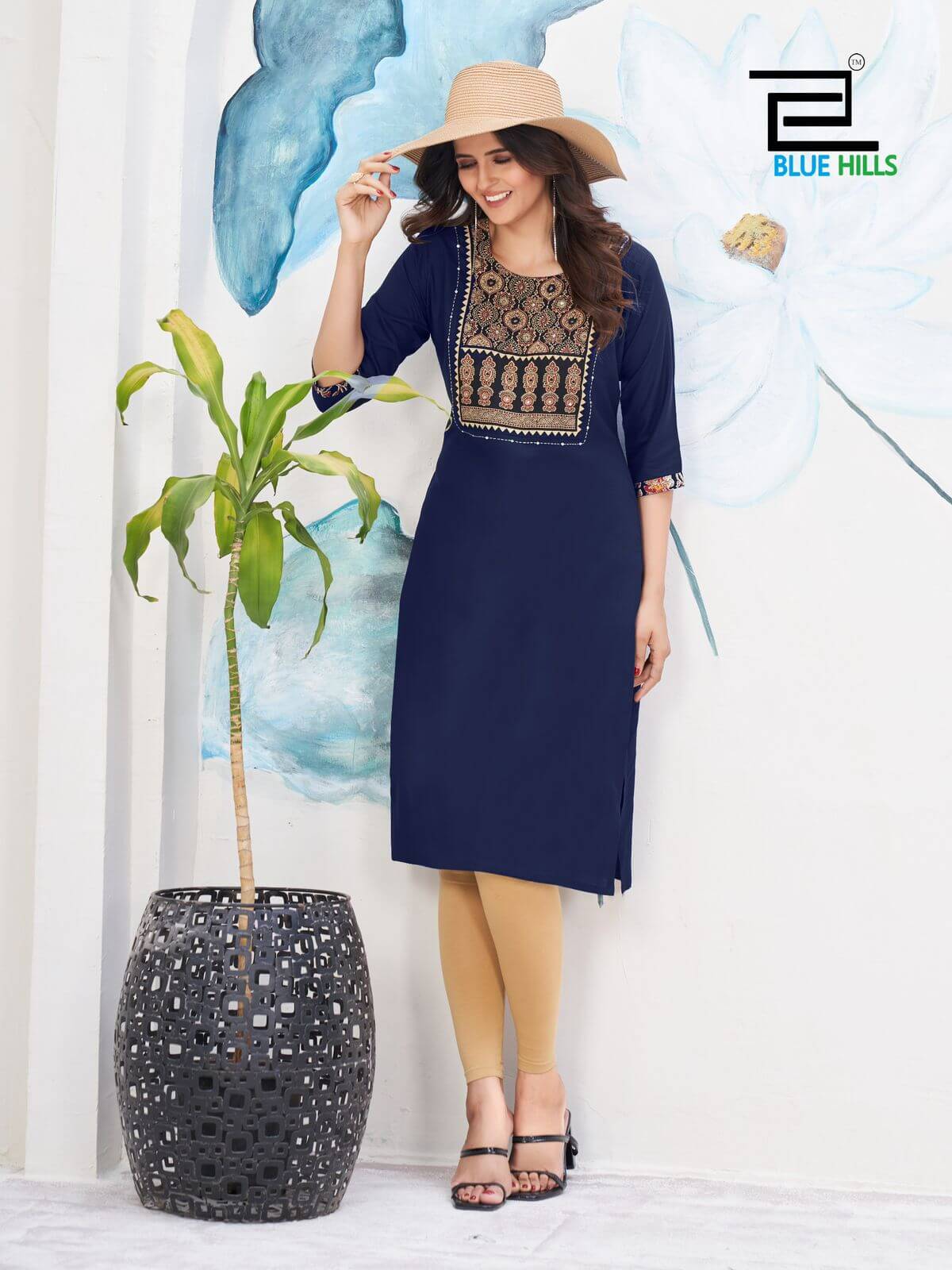 Blue Hills Cadbury Rayon Kurti Catalog collection 3