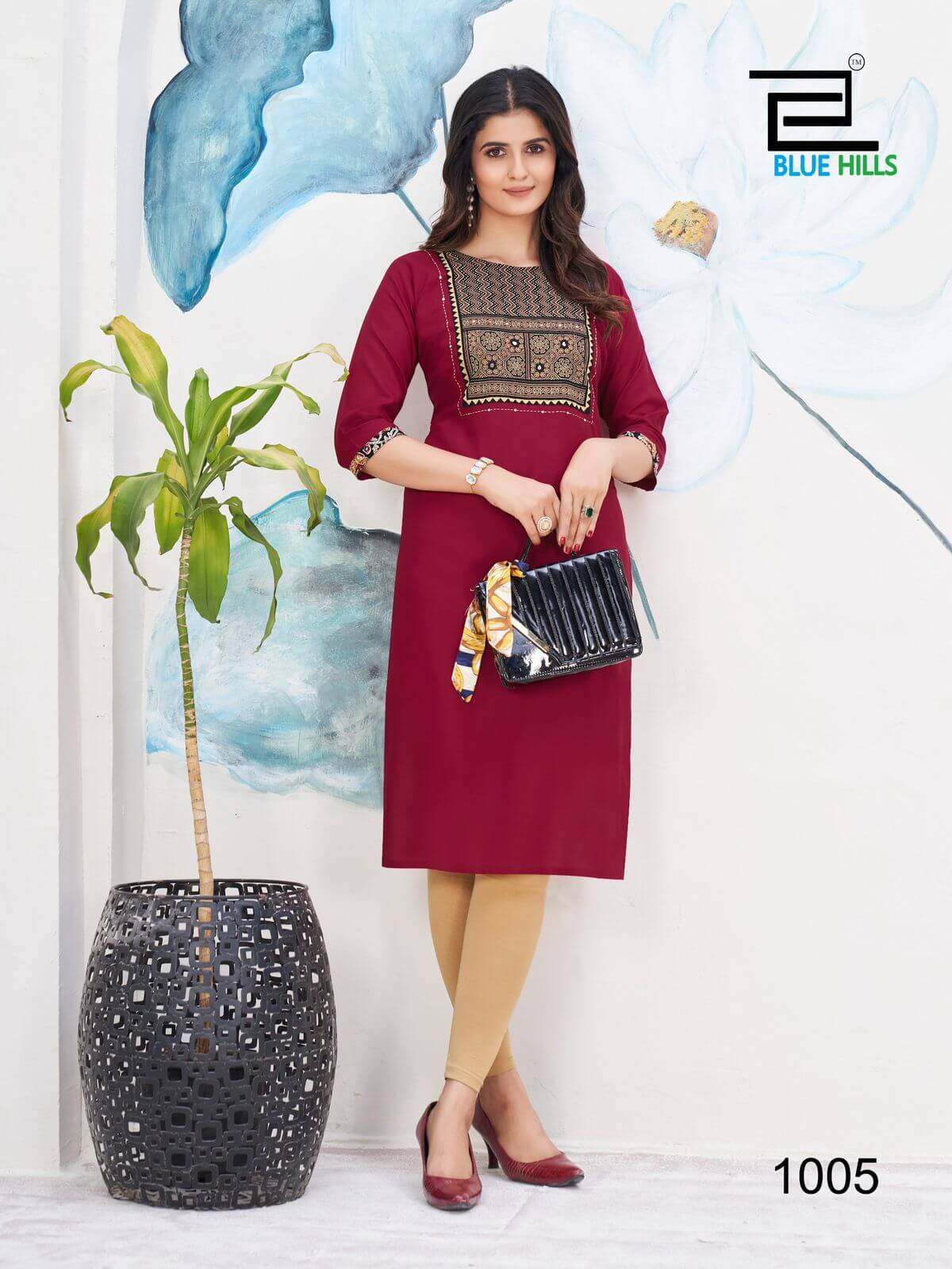 Blue Hills Cadbury Rayon Kurti Catalog collection 2