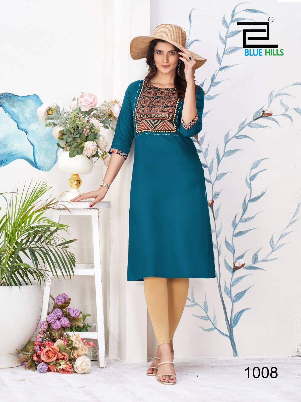 Blue Hills Cadbury Rayon Kurti Catalog collection 10