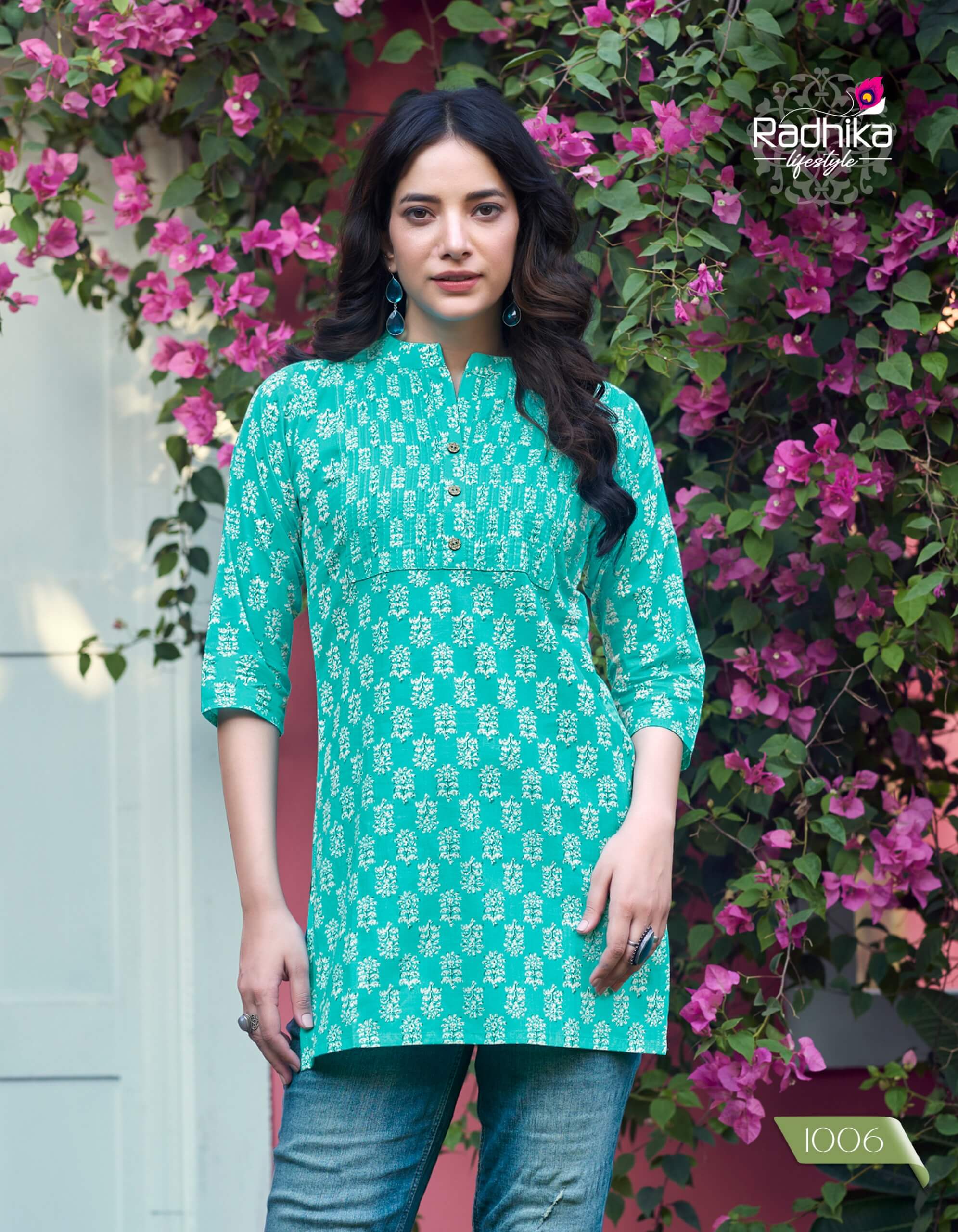 Radhika Lifestyle Summer Shine Vol 1 Cotton Kurtis Catalog collection 4