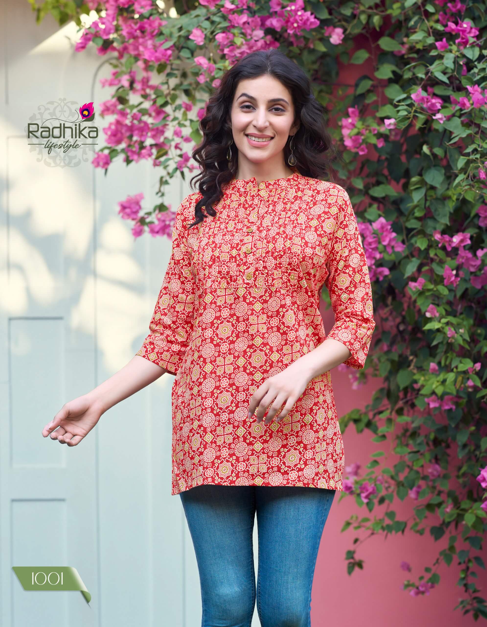 Radhika Lifestyle Summer Shine Vol 1 Cotton Kurtis Catalog collection 8