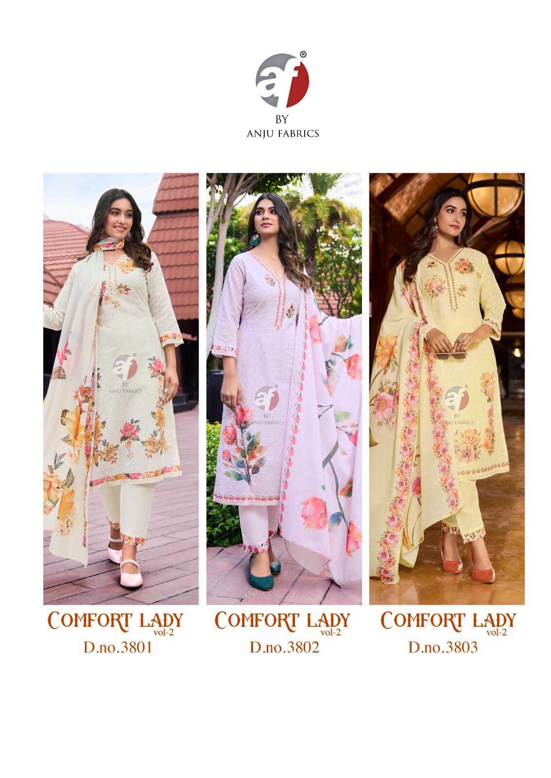 Anju Fabrics Comfort Lady Vol 2 Designer Salwar Suits Catalog collection 4