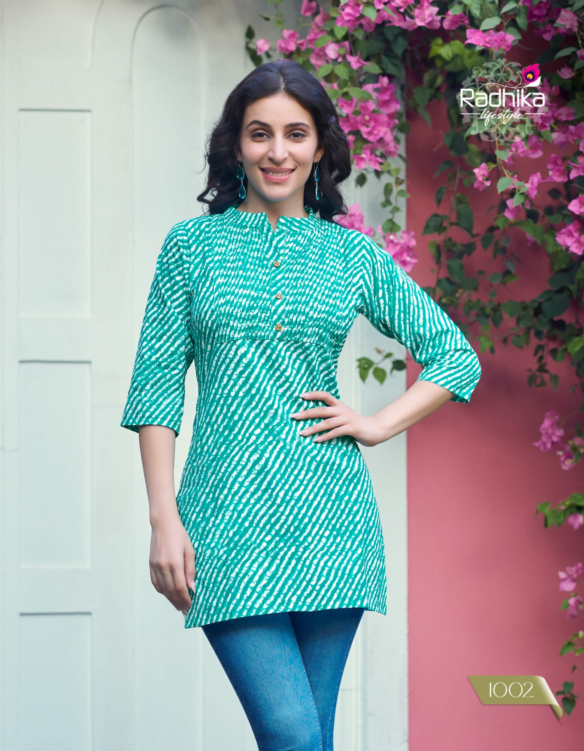 Radhika Lifestyle Summer Shine Vol 1 Cotton Kurtis Catalog collection 9