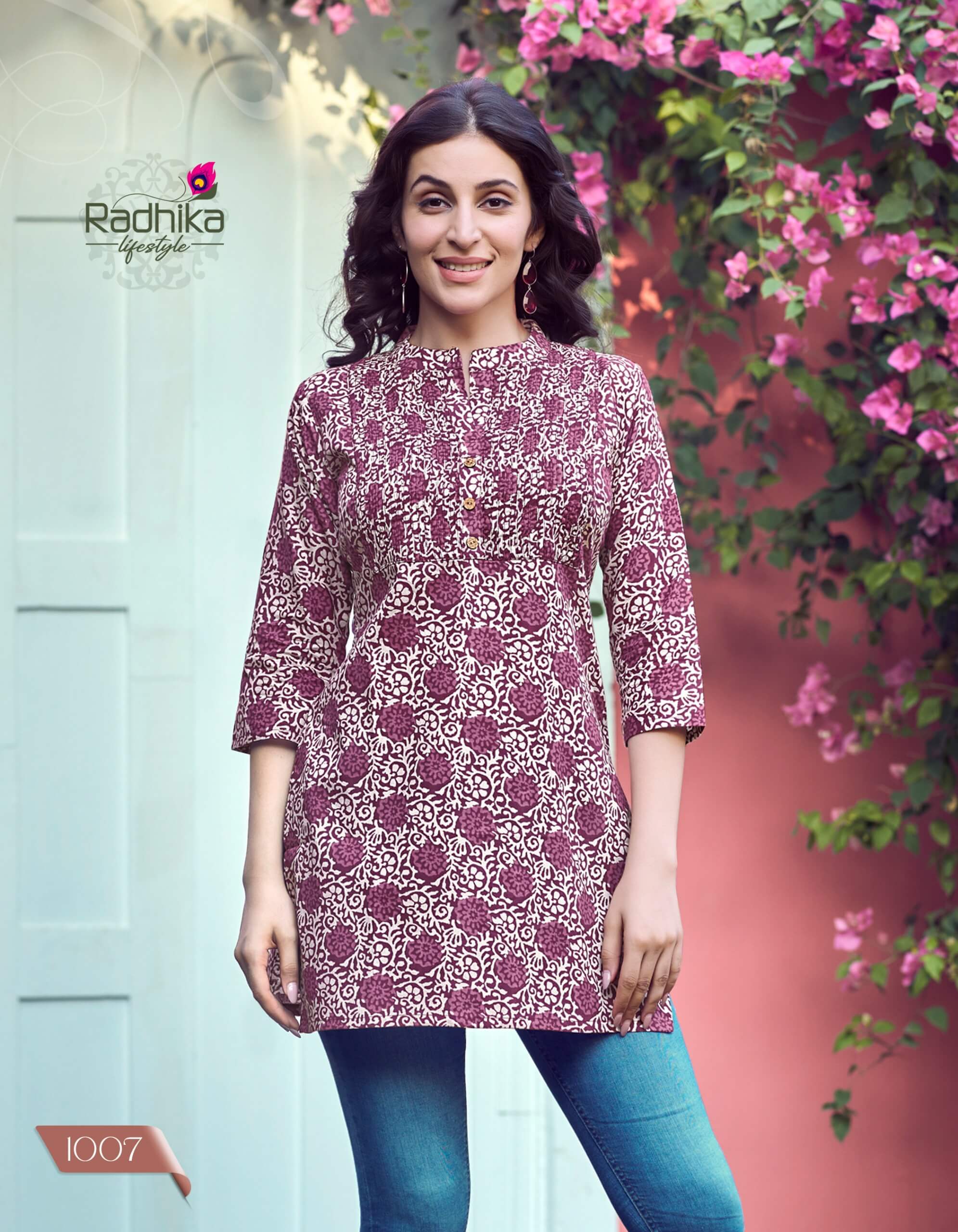 Radhika Lifestyle Summer Shine Vol 1 Cotton Kurtis Catalog collection 3