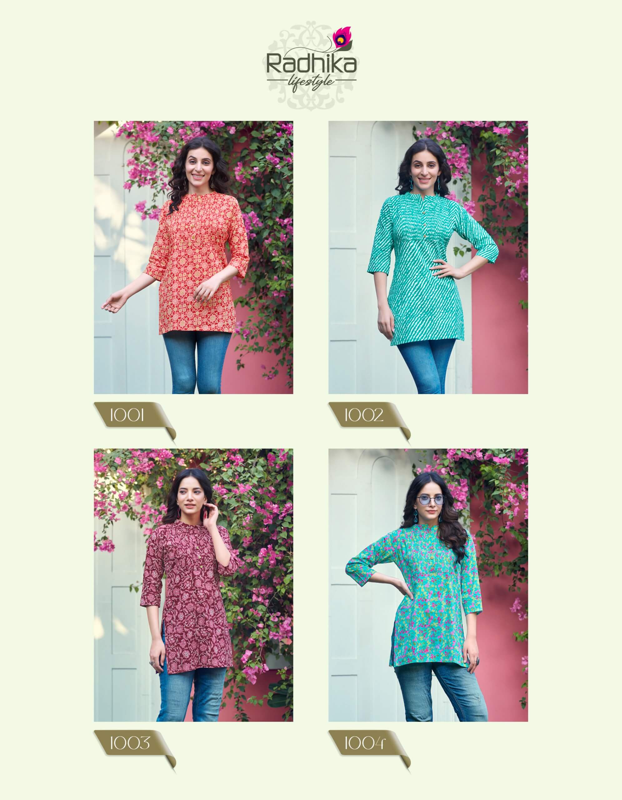 Radhika Lifestyle Summer Shine Vol 1 Cotton Kurtis Catalog collection 1