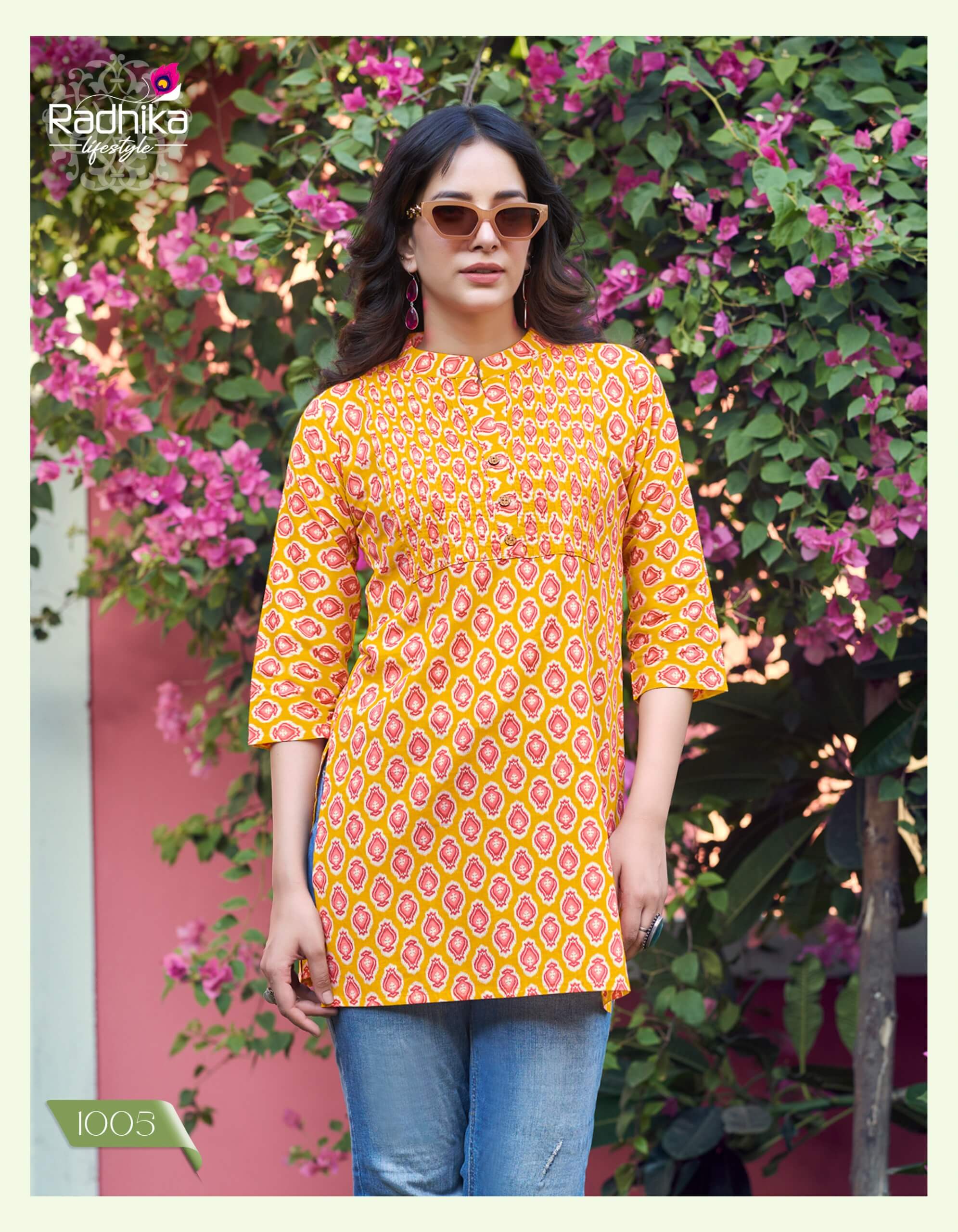 Radhika Lifestyle Summer Shine Vol 1 Cotton Kurtis Catalog collection 6