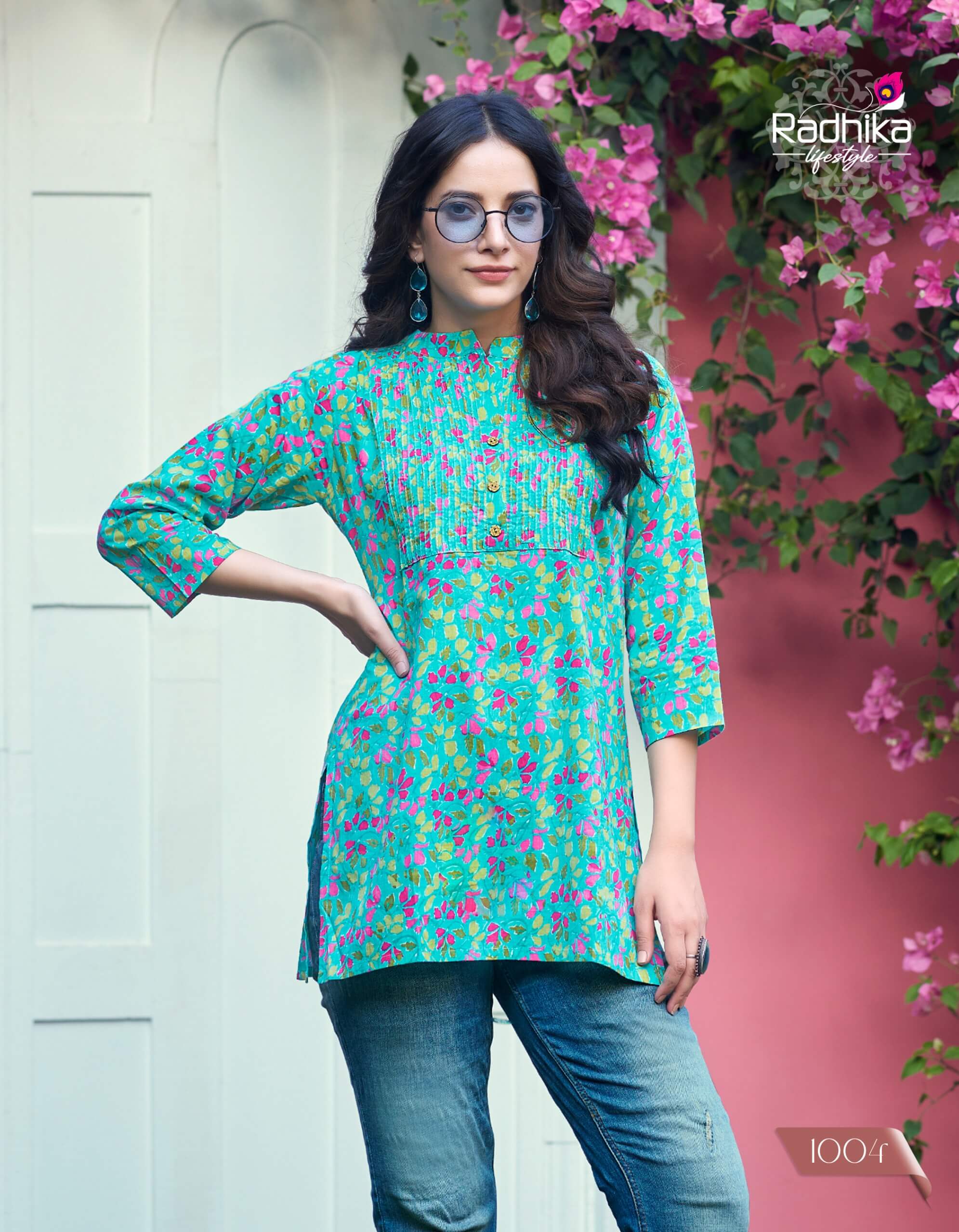 Radhika Lifestyle Summer Shine Vol 1 Cotton Kurtis Catalog collection 5