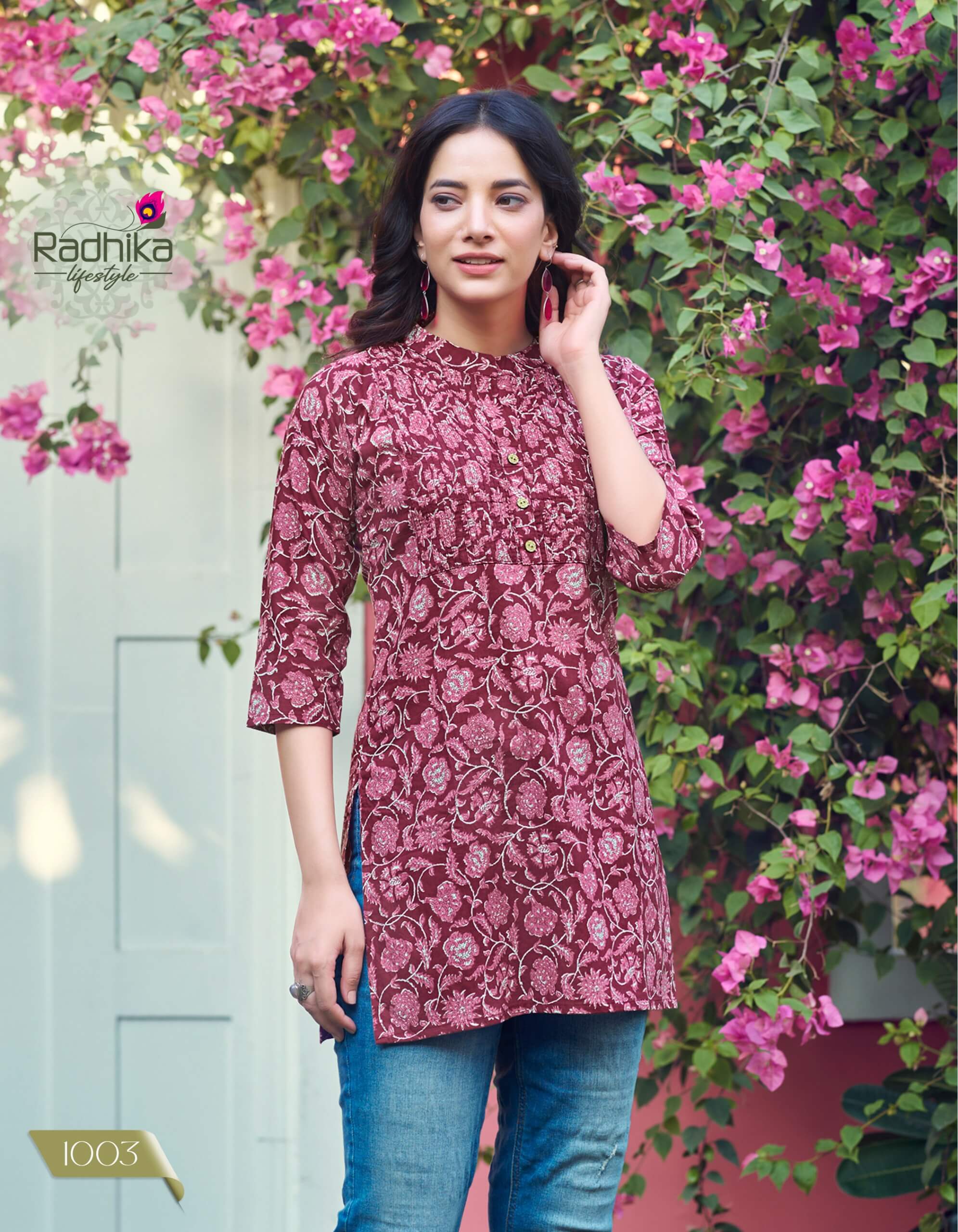 Radhika Lifestyle Summer Shine Vol 1 Cotton Kurtis Catalog collection 7