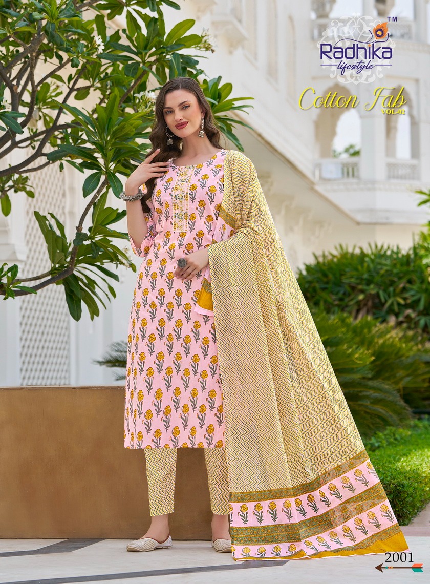 Radhika Lifestyle Cotton Fab Vol 2 Cotton Salwar Kameez Catalog collection 7