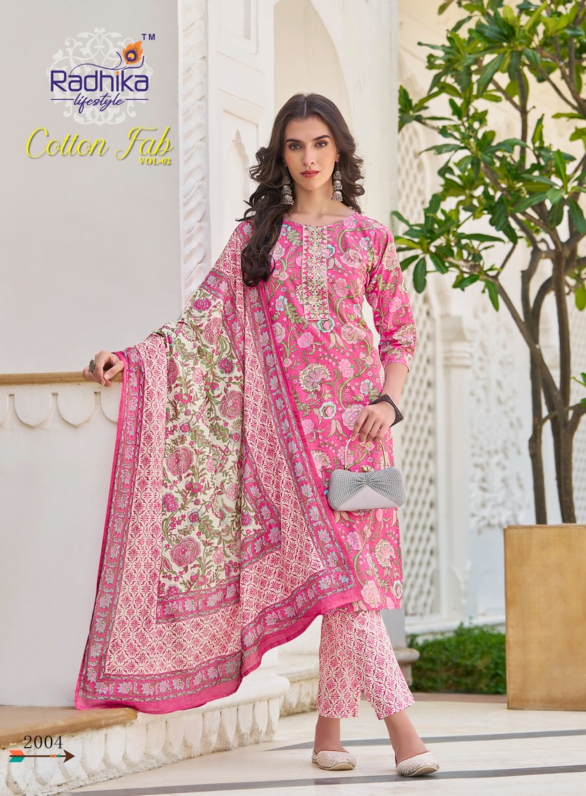 Radhika Lifestyle Cotton Fab Vol 2 Cotton Salwar Kameez Catalog collection 3