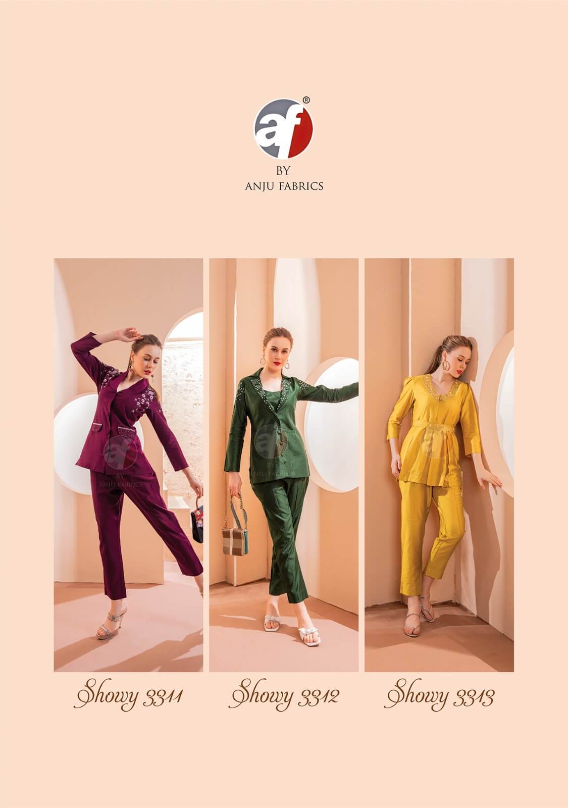 Anju Fabrics Showy Vol 2 Western Wear Catalog collection 2