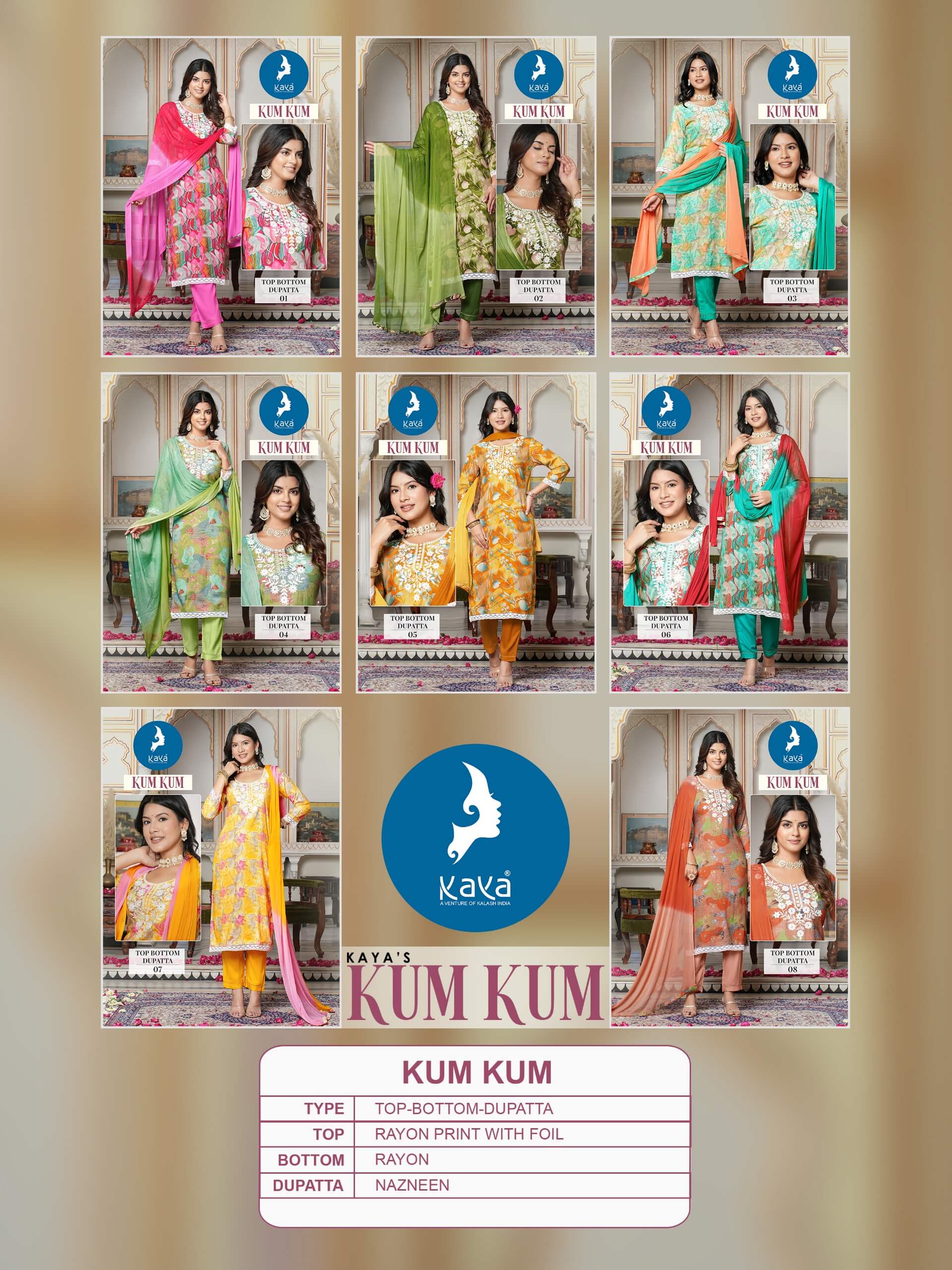 Kaya Kurti Kumkum Readymade Dress Catalog collection 9