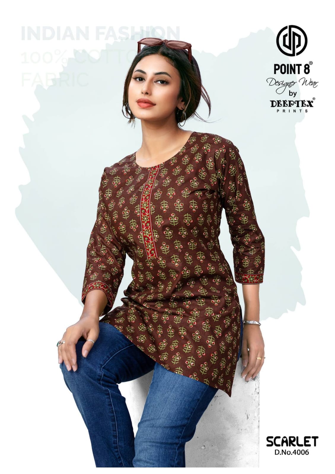 Deeptex Point 8 Scarlet Vol 4 Western Wear Top Catalog collection 3