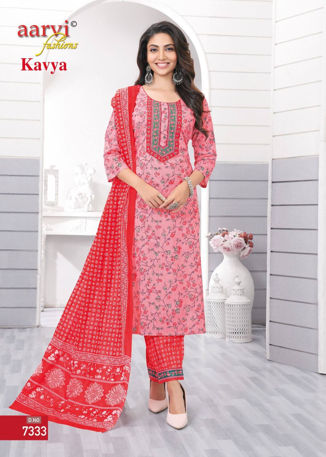 Aarvi Fashions Kavya Vol 1Cotton Salwar Kameez Catalog collection 11