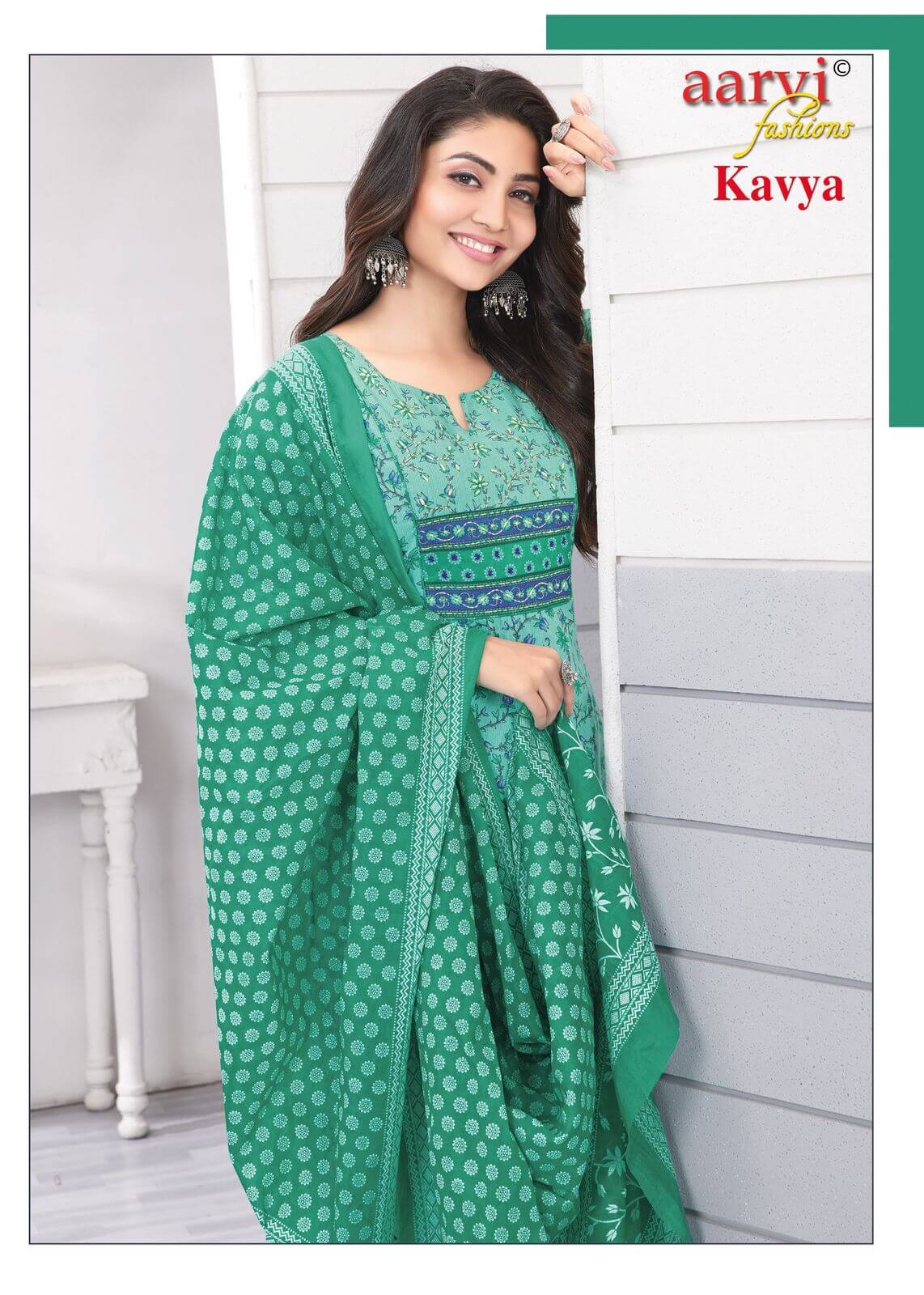 Aarvi Fashions Kavya Vol 1Cotton Salwar Kameez Catalog collection 10