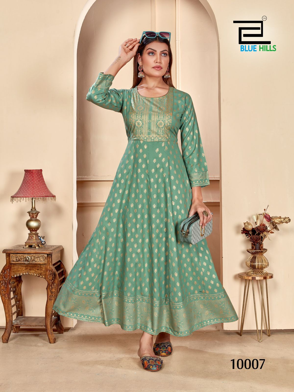 Blue Hills Womaniya Vol 10 Anarkali Kurti Catalog collection 3