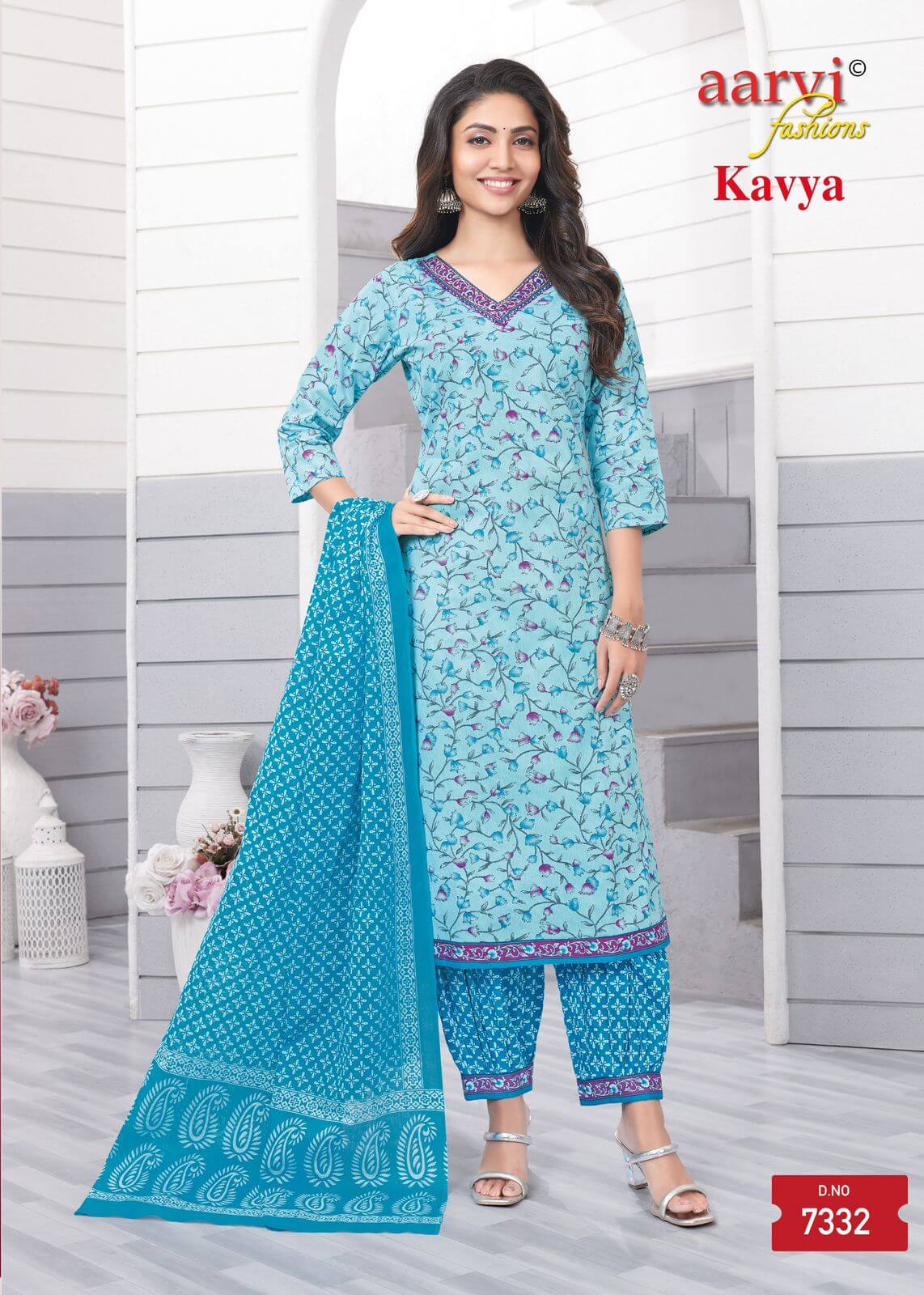 Aarvi Fashions Kavya Vol 1Cotton Salwar Kameez Catalog collection 3