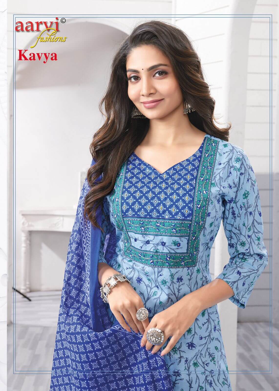 Aarvi Fashions Kavya Vol 1Cotton Salwar Kameez Catalog collection 7