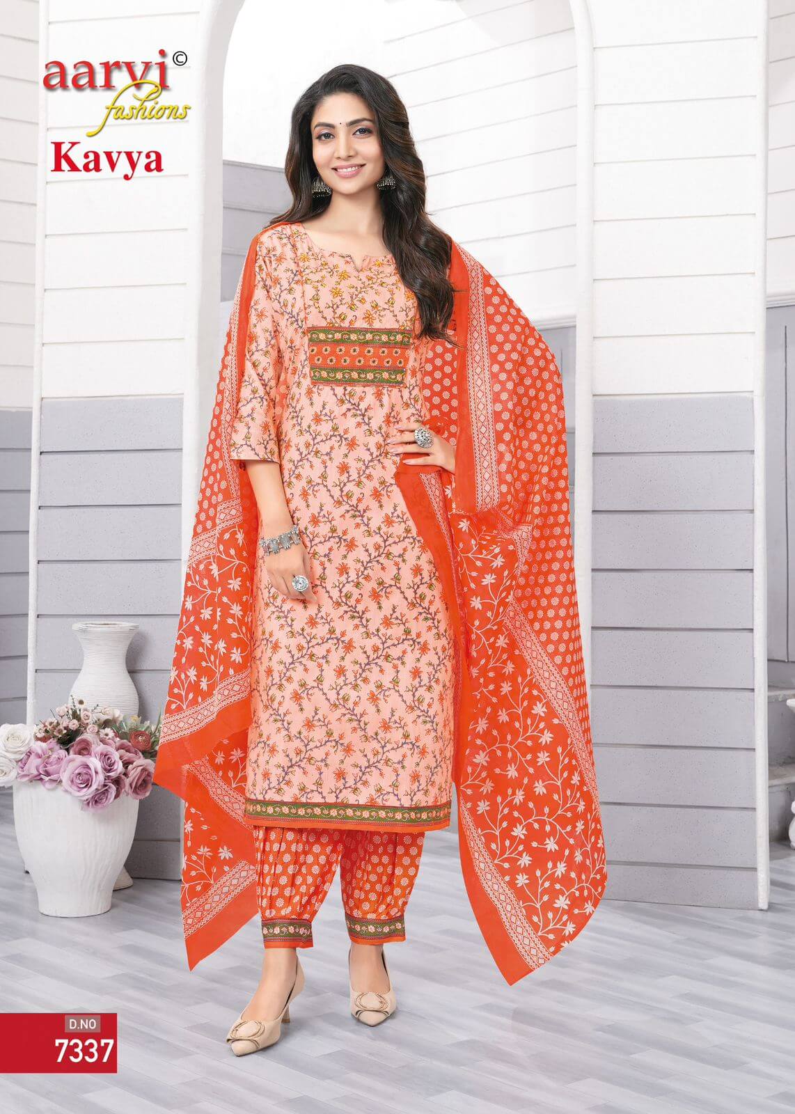 Aarvi Fashions Kavya Vol 1Cotton Salwar Kameez Catalog collection 5