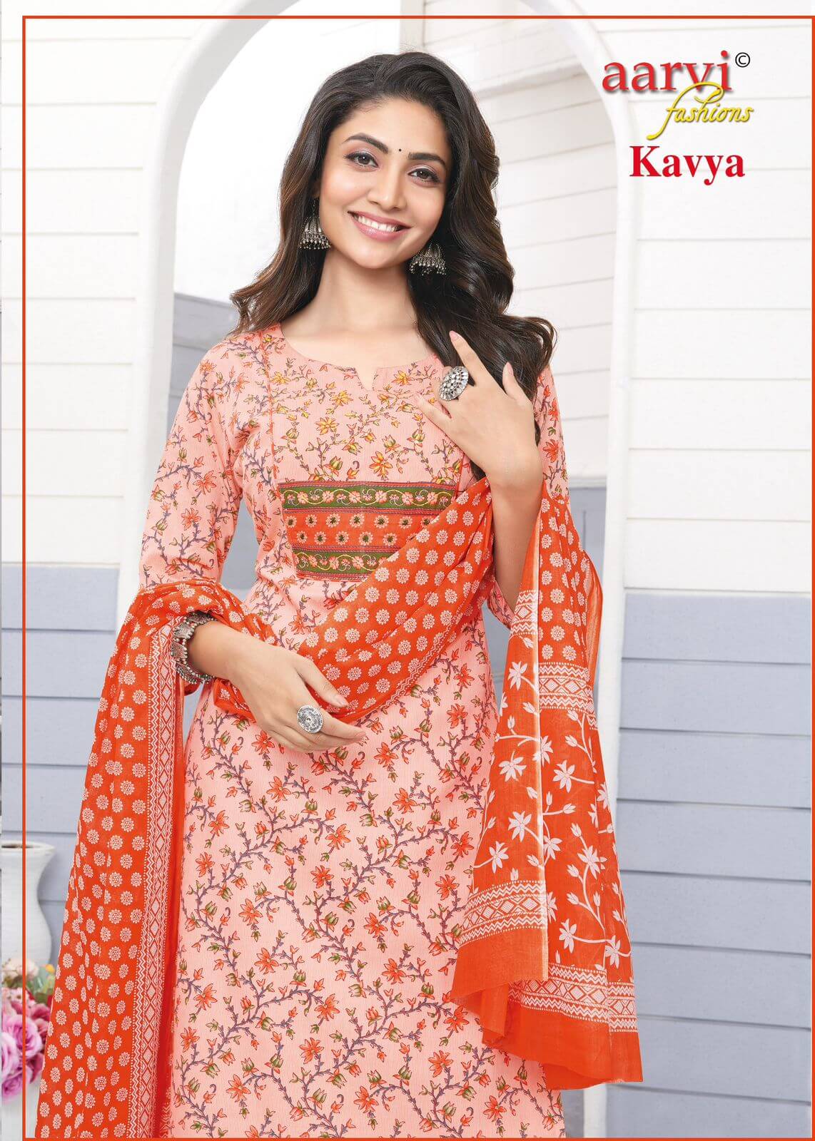 Aarvi Fashions Kavya Vol 1Cotton Salwar Kameez Catalog collection 15