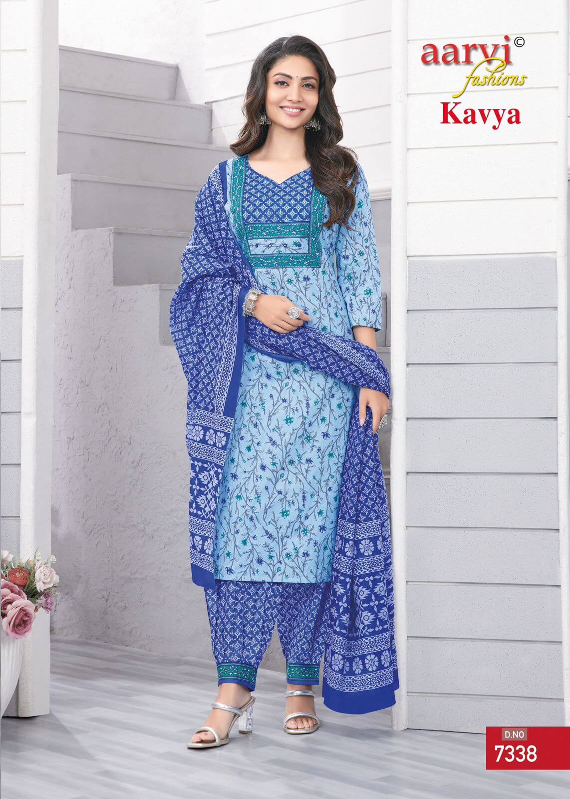 Aarvi Fashions Kavya Vol 1Cotton Salwar Kameez Catalog collection 9