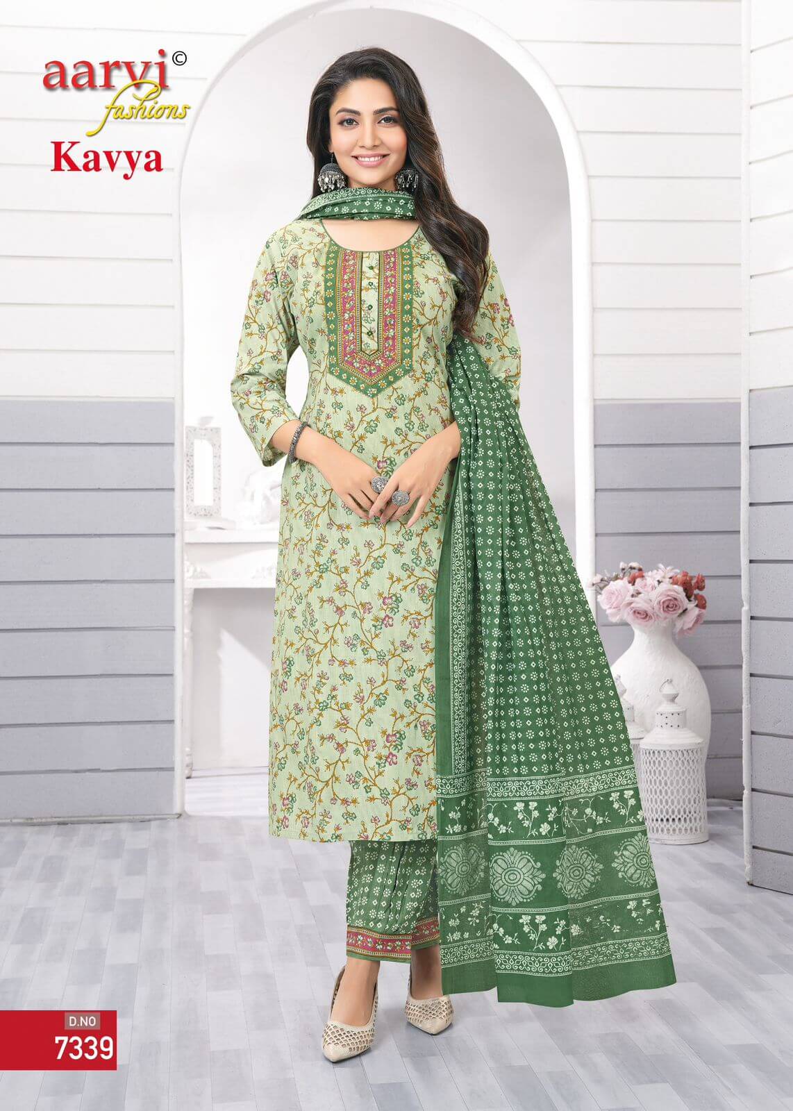 Aarvi Fashions Kavya Vol 1Cotton Salwar Kameez Catalog collection 2