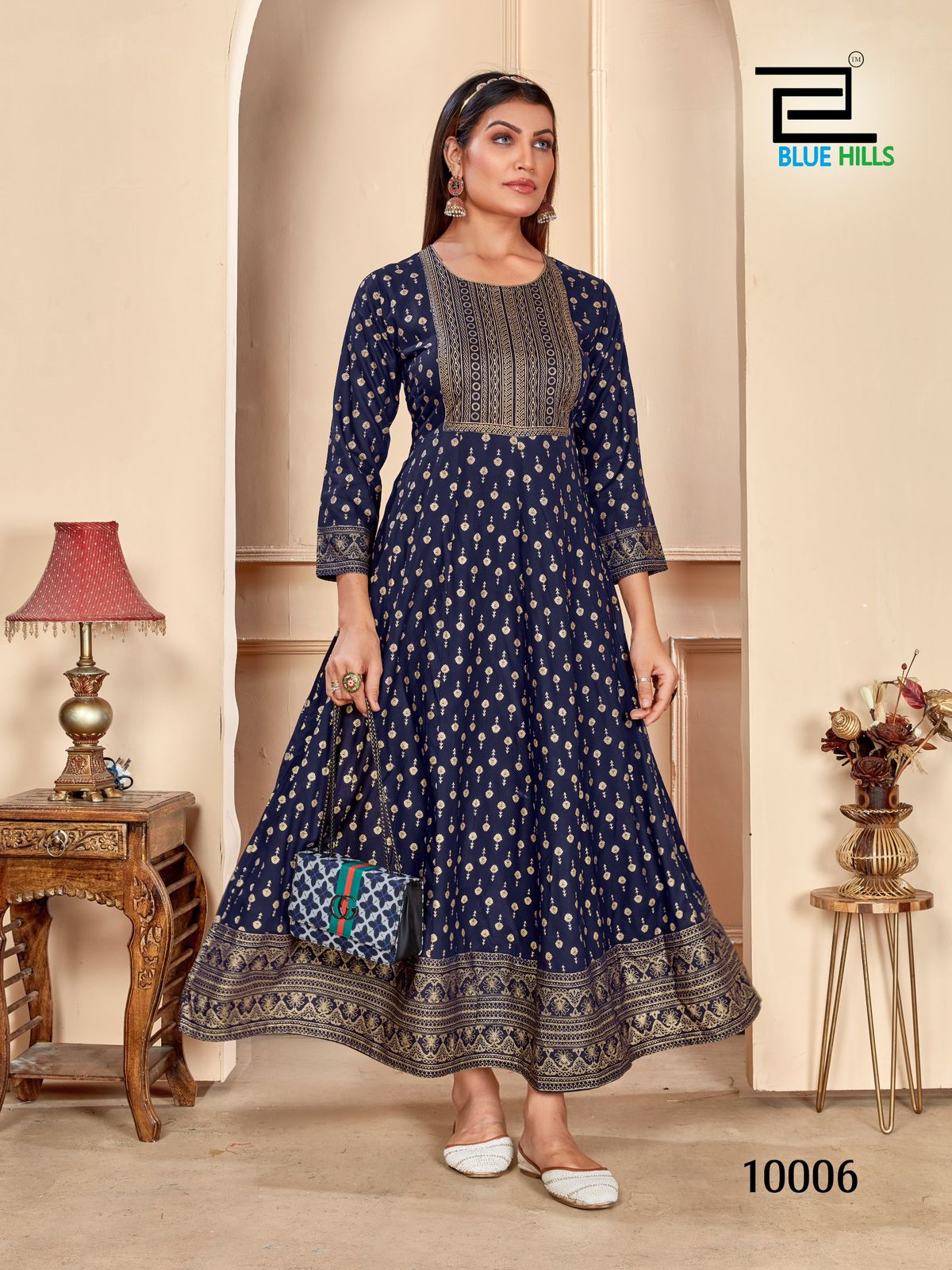 Blue Hills Womaniya Vol 10 Anarkali Kurti Catalog collection 5