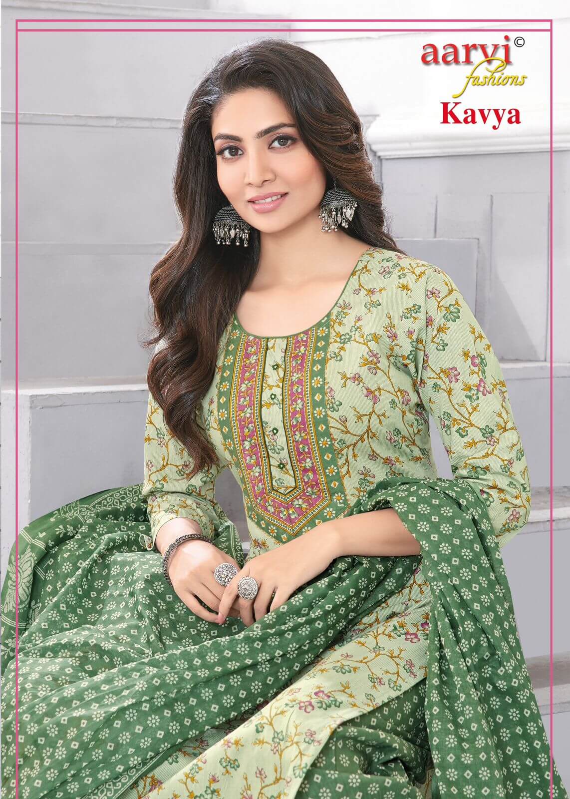 Aarvi Fashions Kavya Vol 1Cotton Salwar Kameez Catalog collection 1