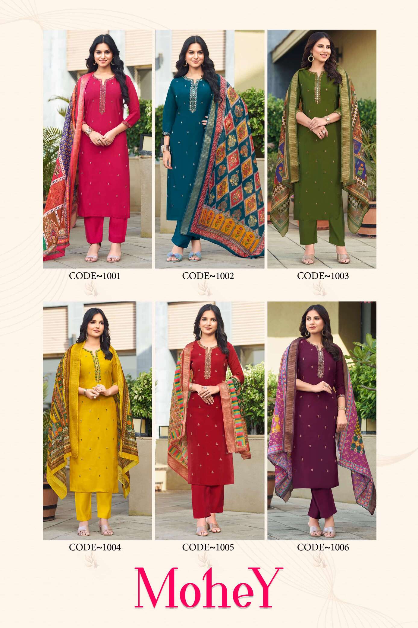 Ossm Mohey Emboidery Salwar Kameez Catalog collection 7