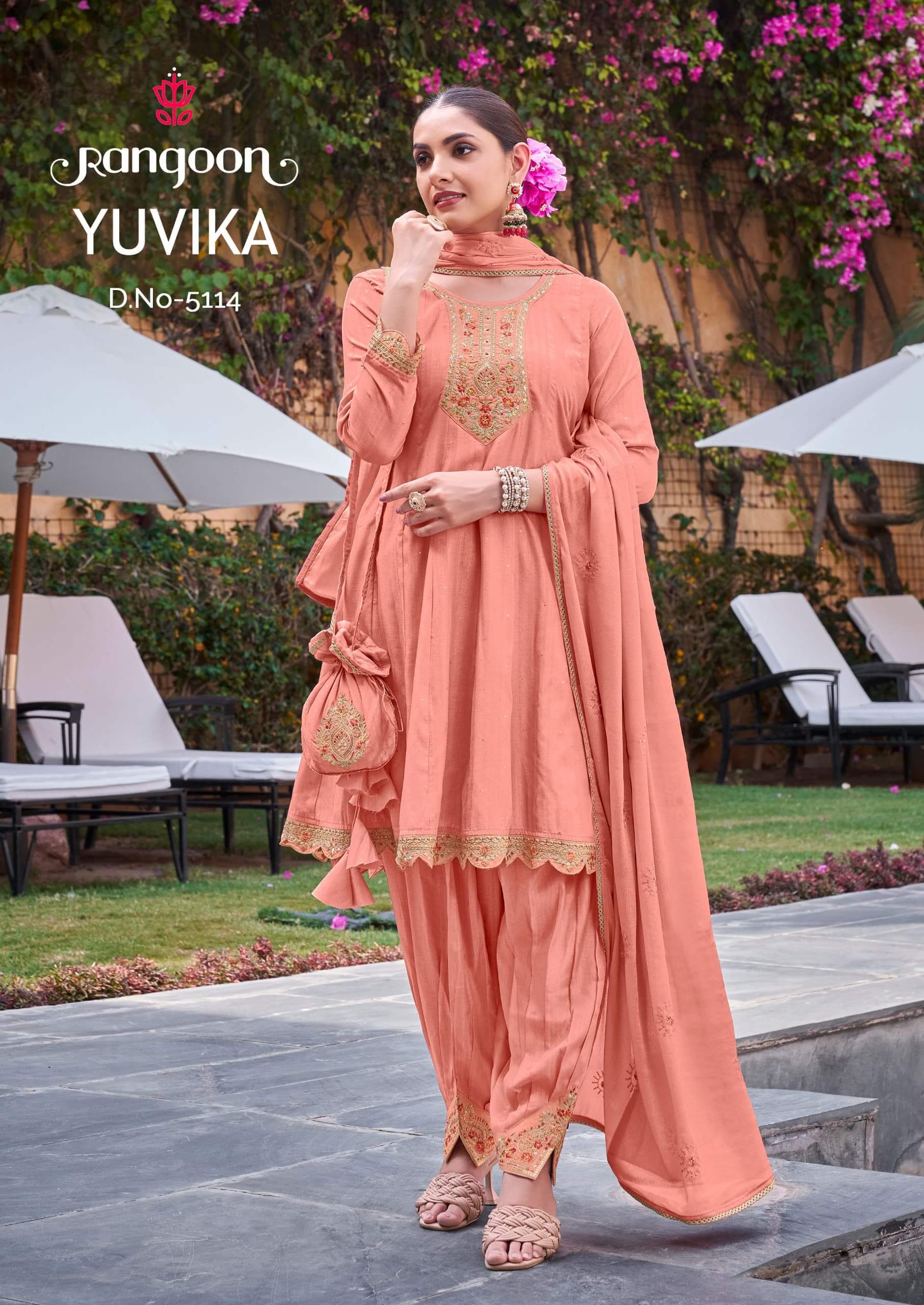 Rangoon Yuvika Embroidery Salwar Kameez Catalog collection 4