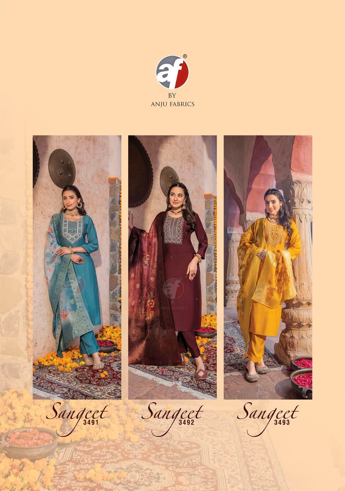 Anju Fabrics Sangeet Vol 5 Readymade Dress Catalog collection 8