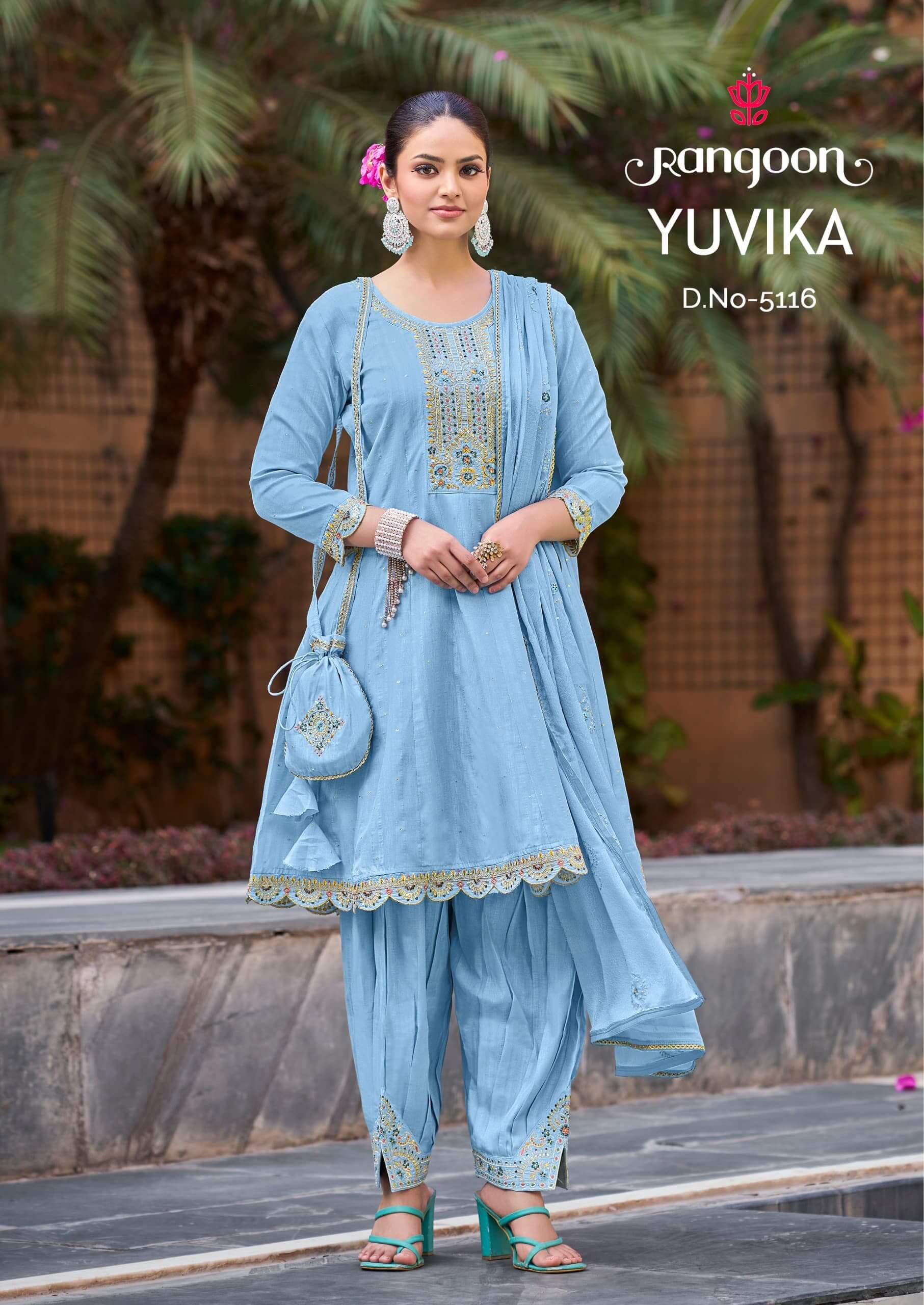 Rangoon Yuvika Embroidery Salwar Kameez Catalog collection 2