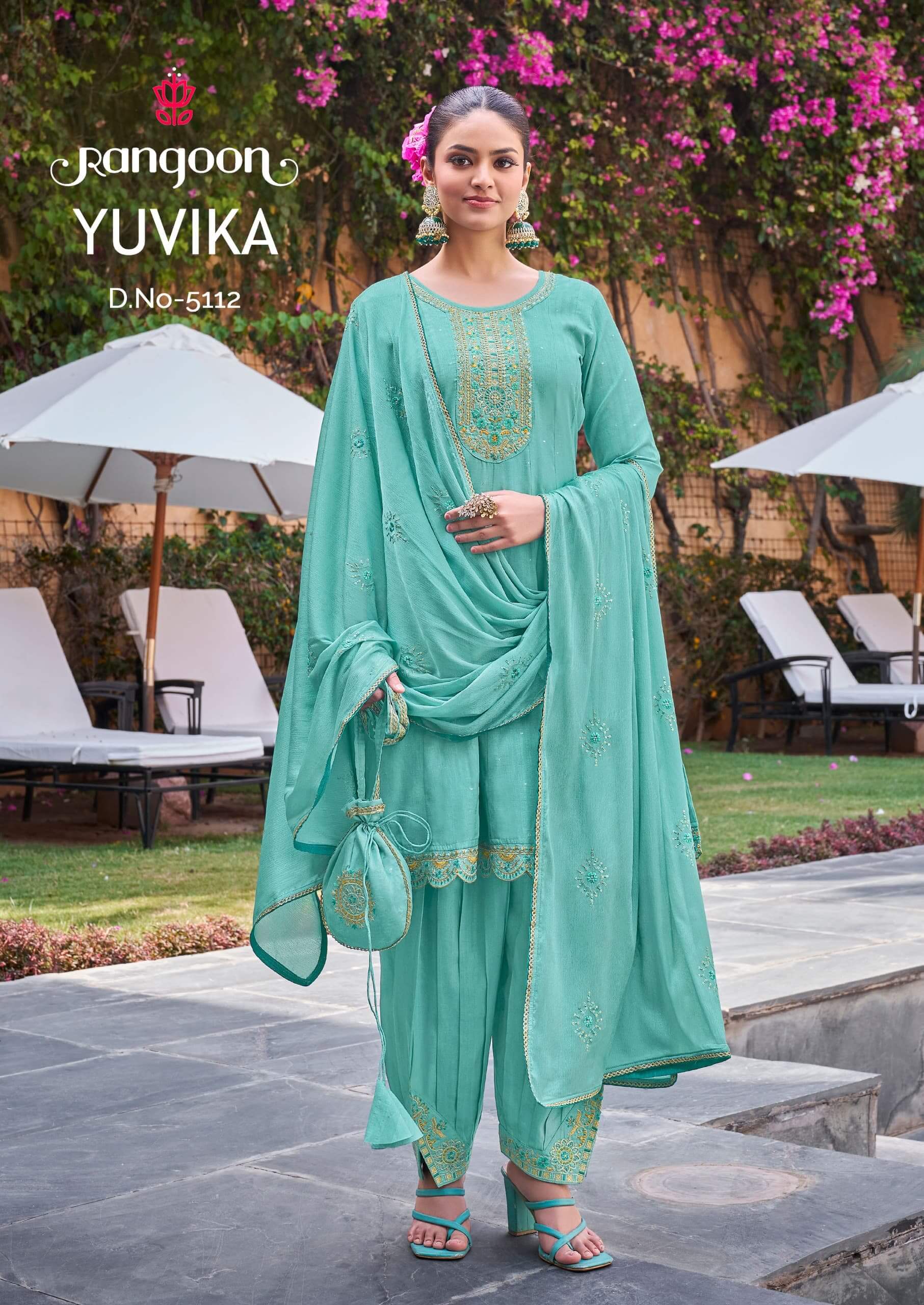 Rangoon Yuvika Embroidery Salwar Kameez Catalog collection 7