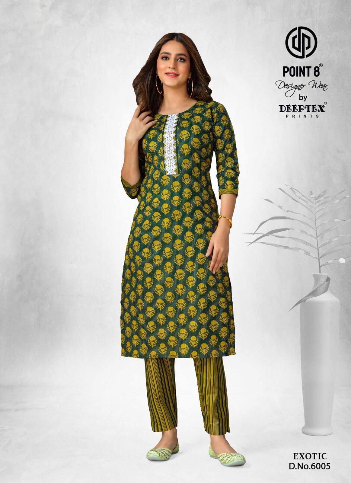 Deeptex Point 8 Exotic Vol 6 Kurti with Bottom Catalog collection 2