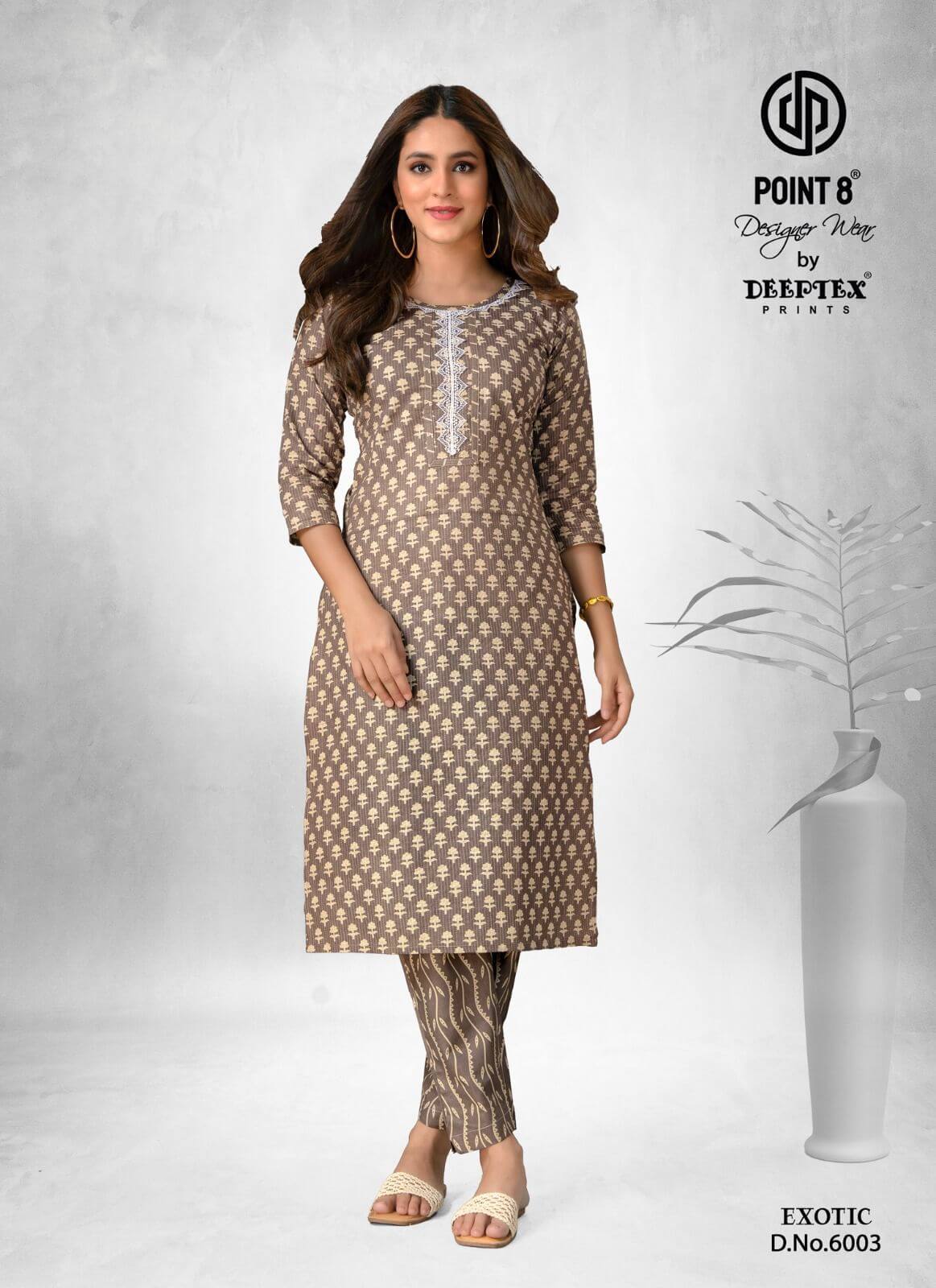 Deeptex Point 8 Exotic Vol 6 Kurti with Bottom Catalog collection 1