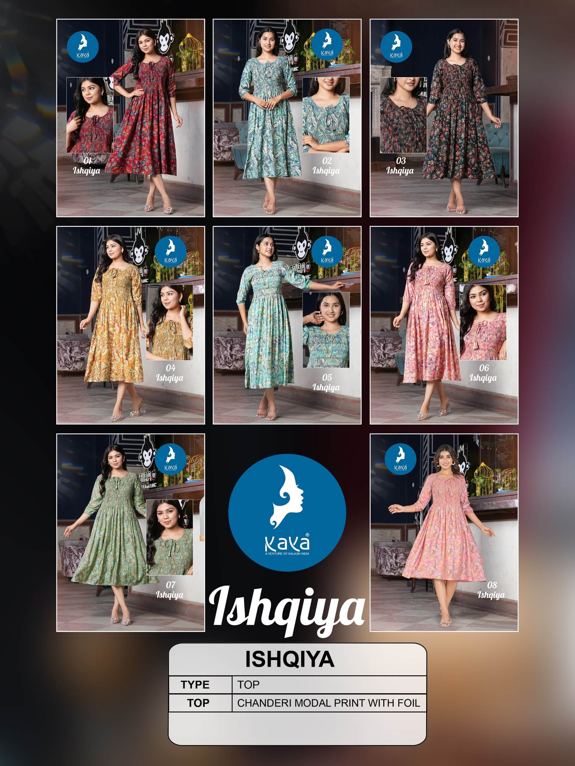 Kaya Ishqiya Anarkali Kurti Catalog collection 9