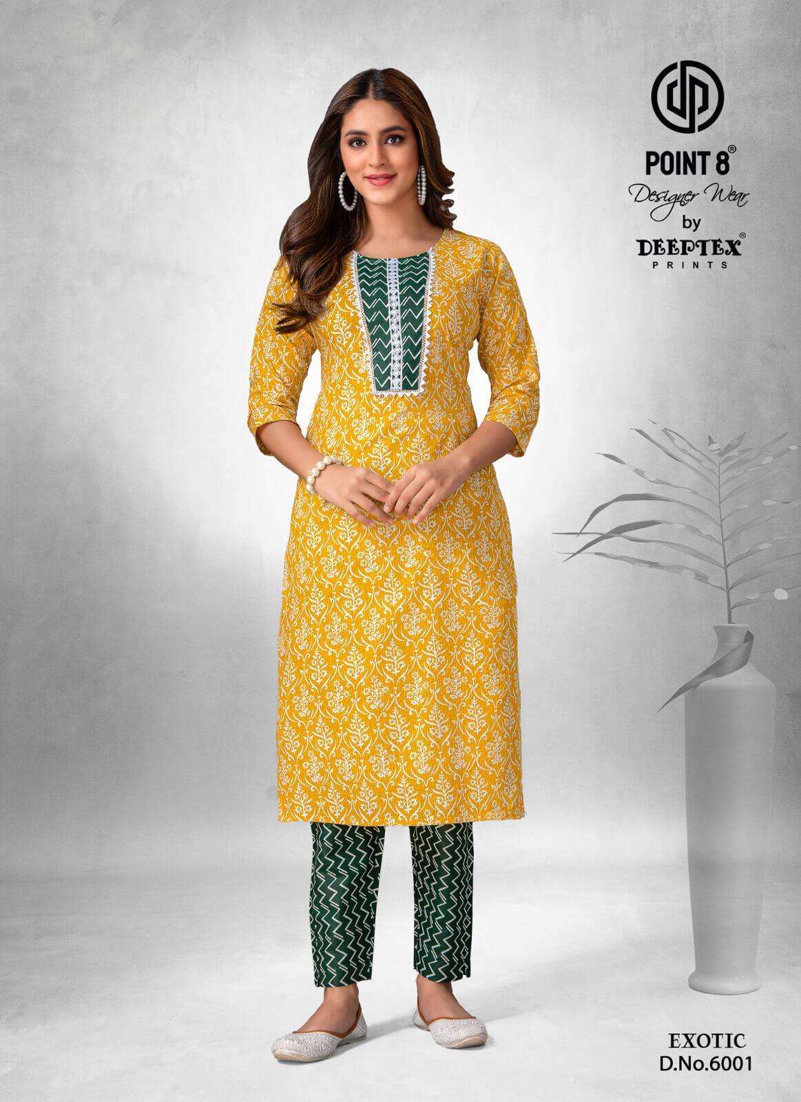 Deeptex Point 8 Exotic Vol 6 Kurti with Bottom Catalog collection 7