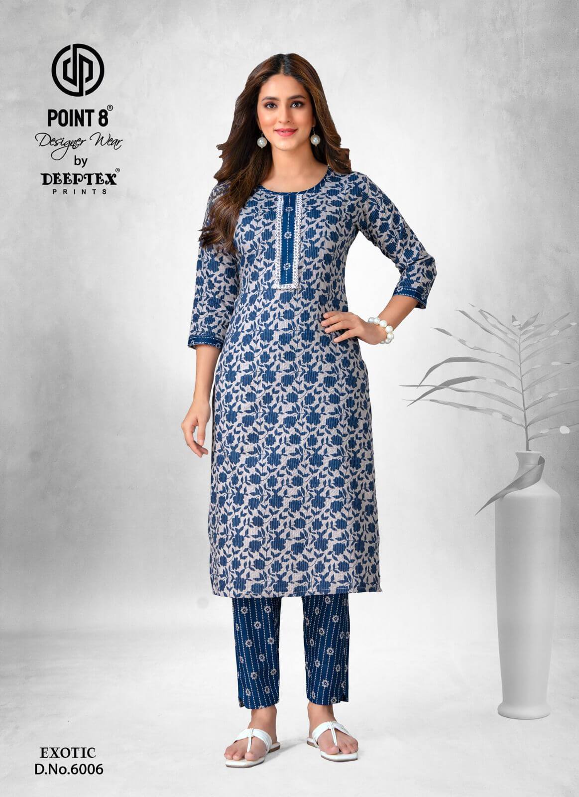 Deeptex Point 8 Exotic Vol 6 Kurti with Bottom Catalog collection 6