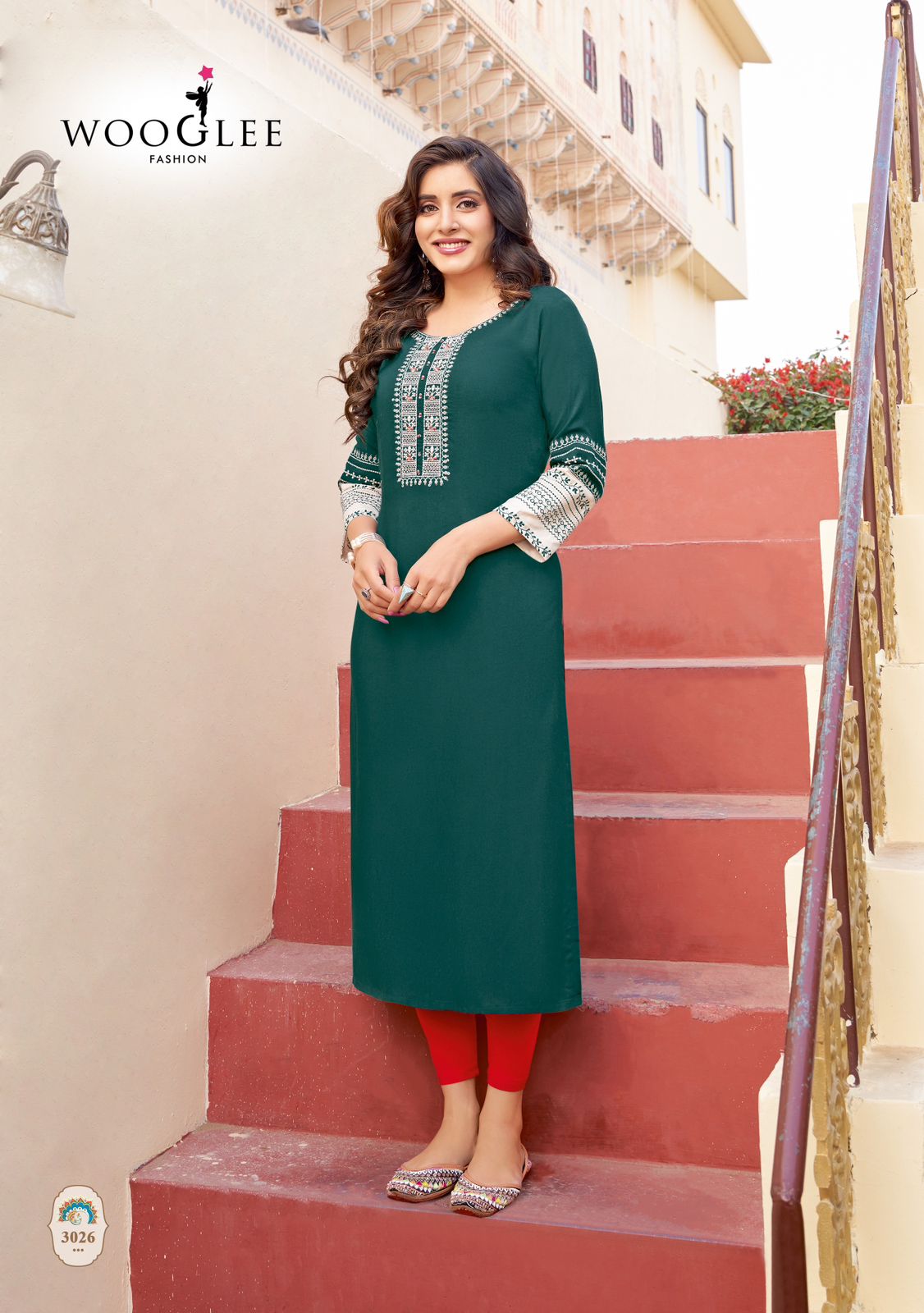 Wooglee Salonee Vol 6 Rayon Kurti Catalog collection 3