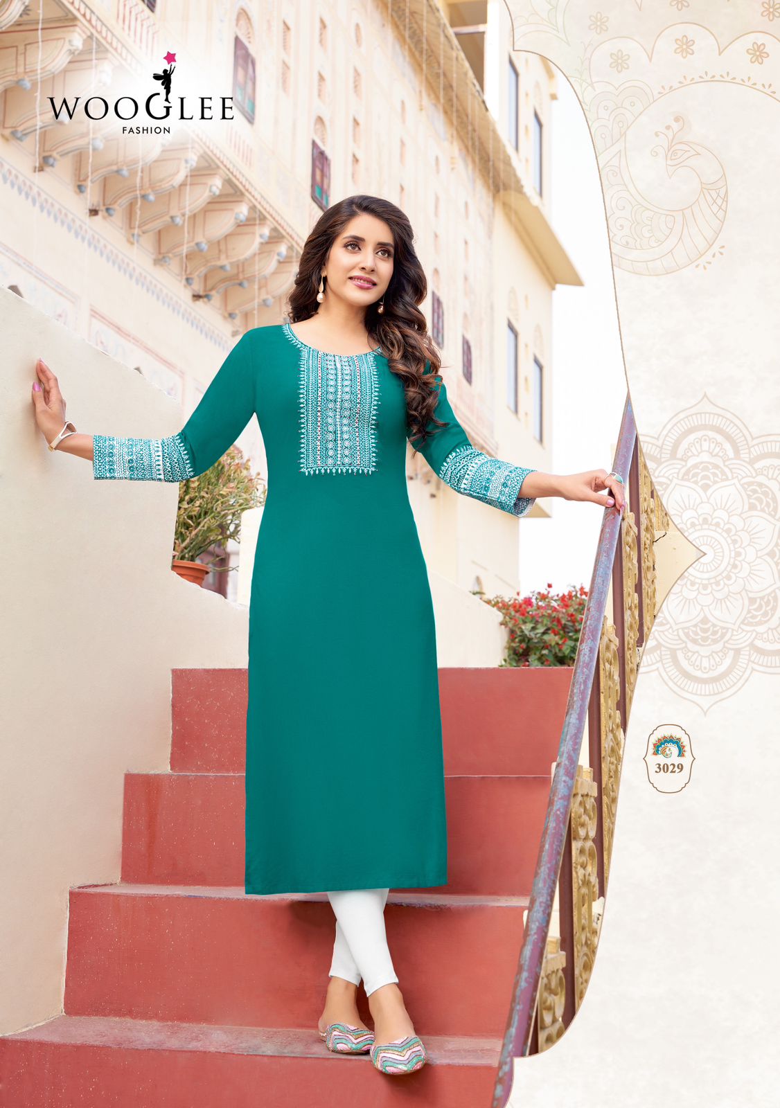 Wooglee Salonee Vol 6 Rayon Kurti Catalog collection 7