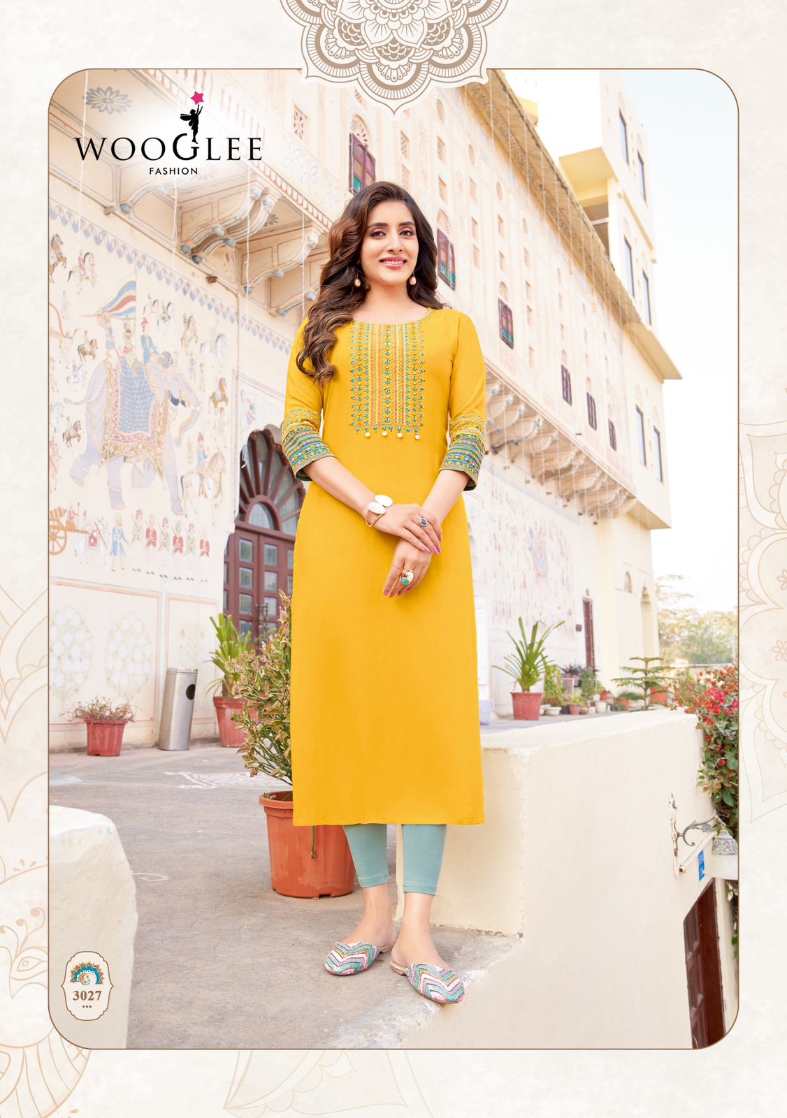 Wooglee Salonee Vol 6 Rayon Kurti Catalog collection 1