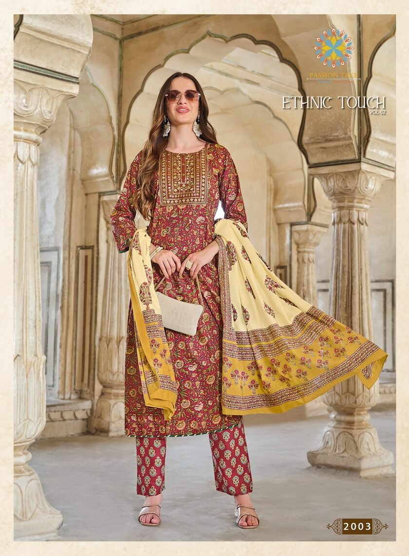 Passion Tree  Ethnic Touch Vol 2 Printed Salwar Kameez Catalog collection 7