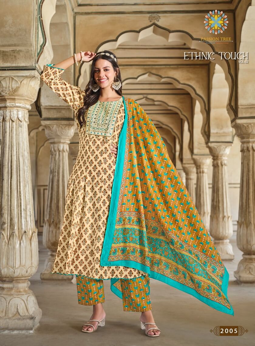 Passion Tree  Ethnic Touch Vol 2 Printed Salwar Kameez Catalog collection 5