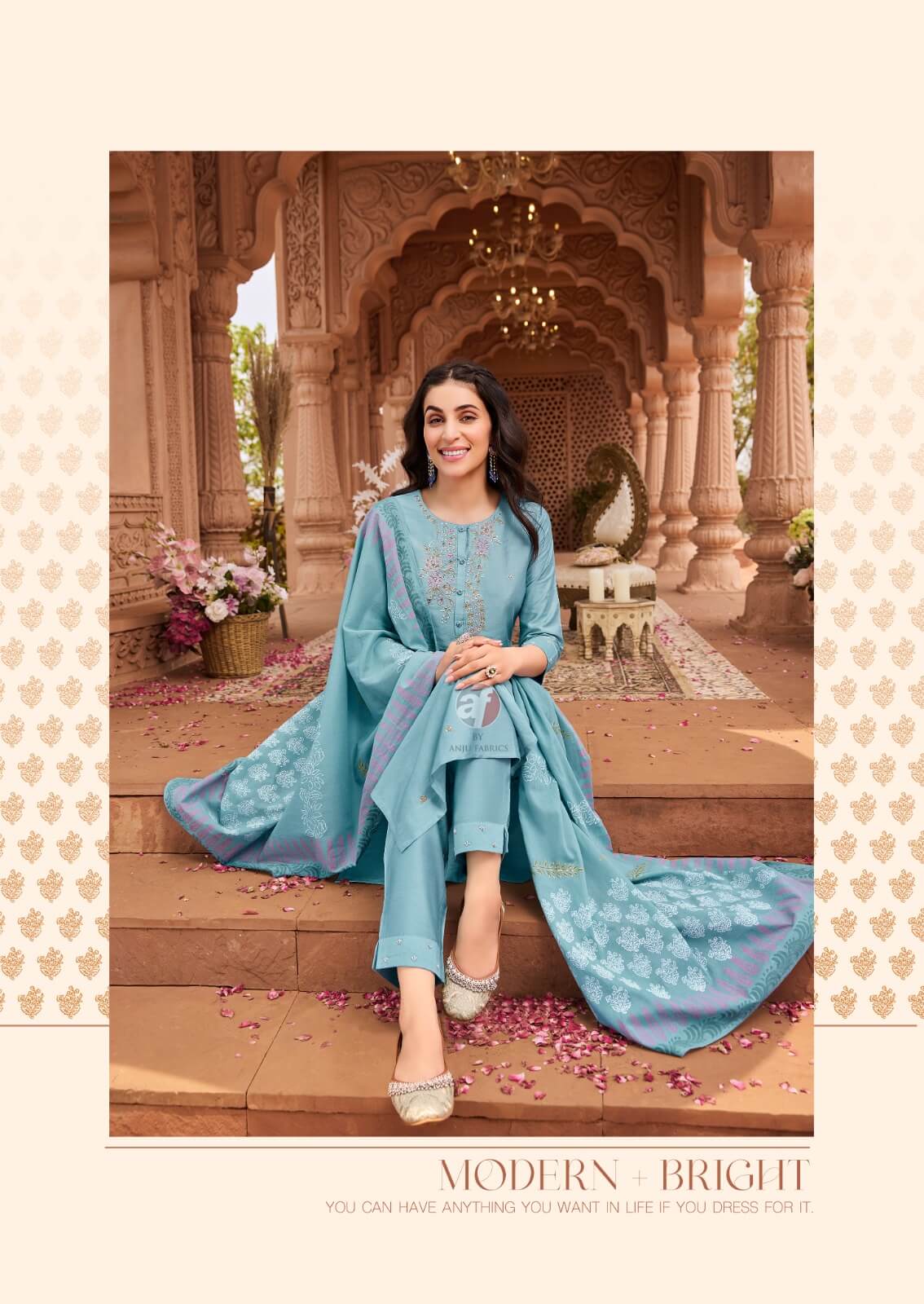 Anju Fabrics Once More Vol 4 Salwar Kameez Catalog collection 2