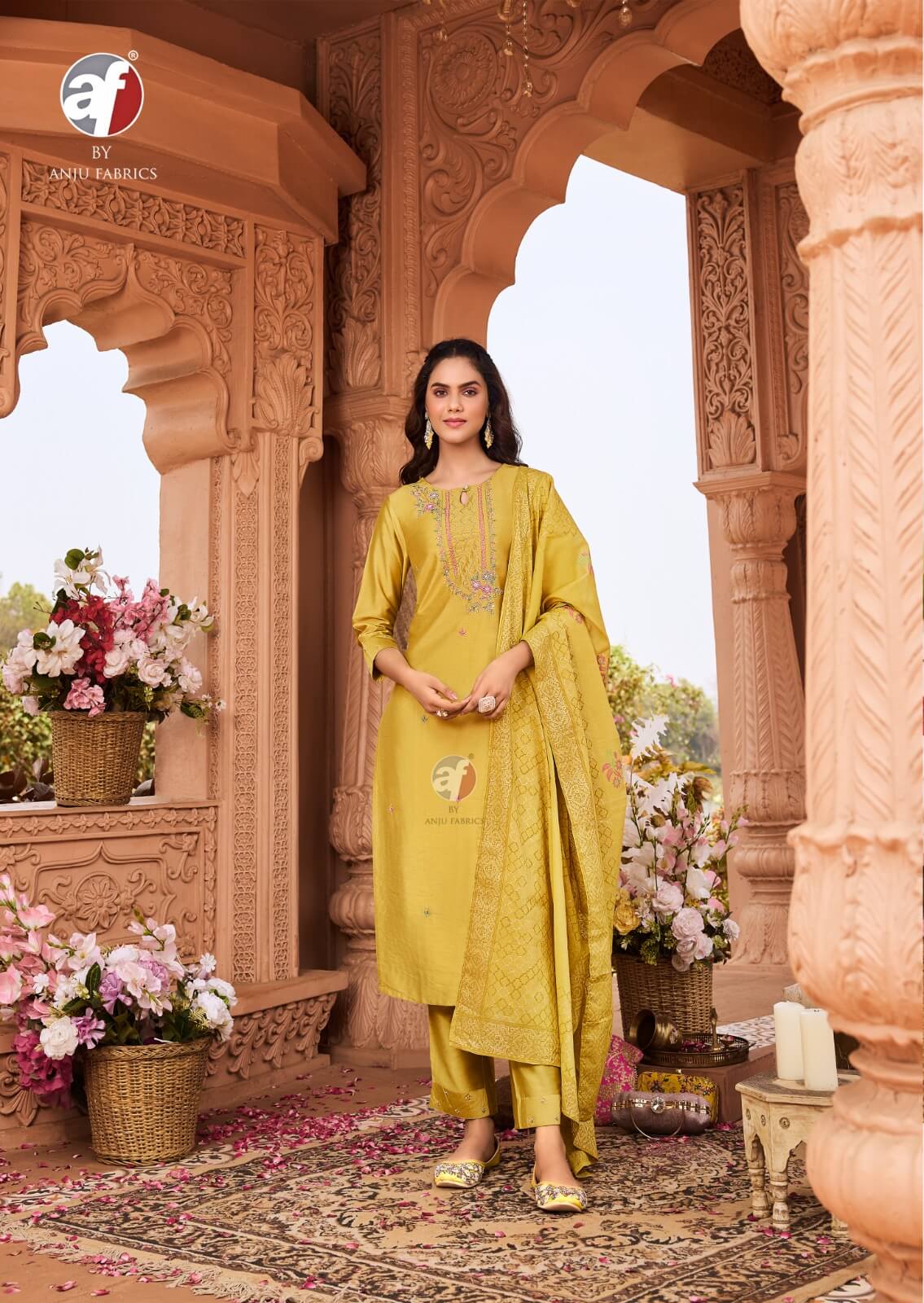 Anju Fabrics Once More Vol 4 Salwar Kameez Catalog collection 7