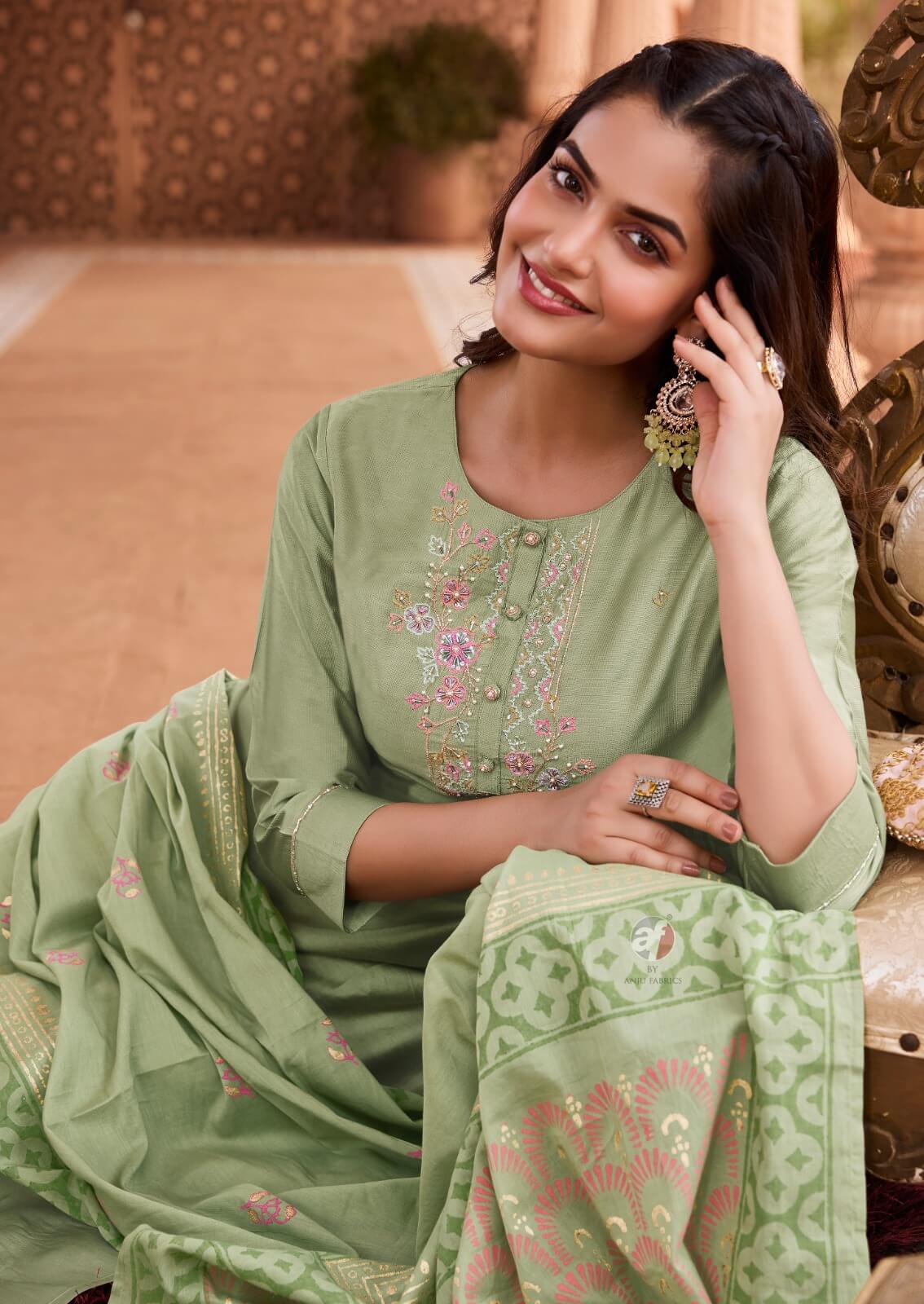 Anju Fabrics Once More Vol 4 Salwar Kameez Catalog collection 13